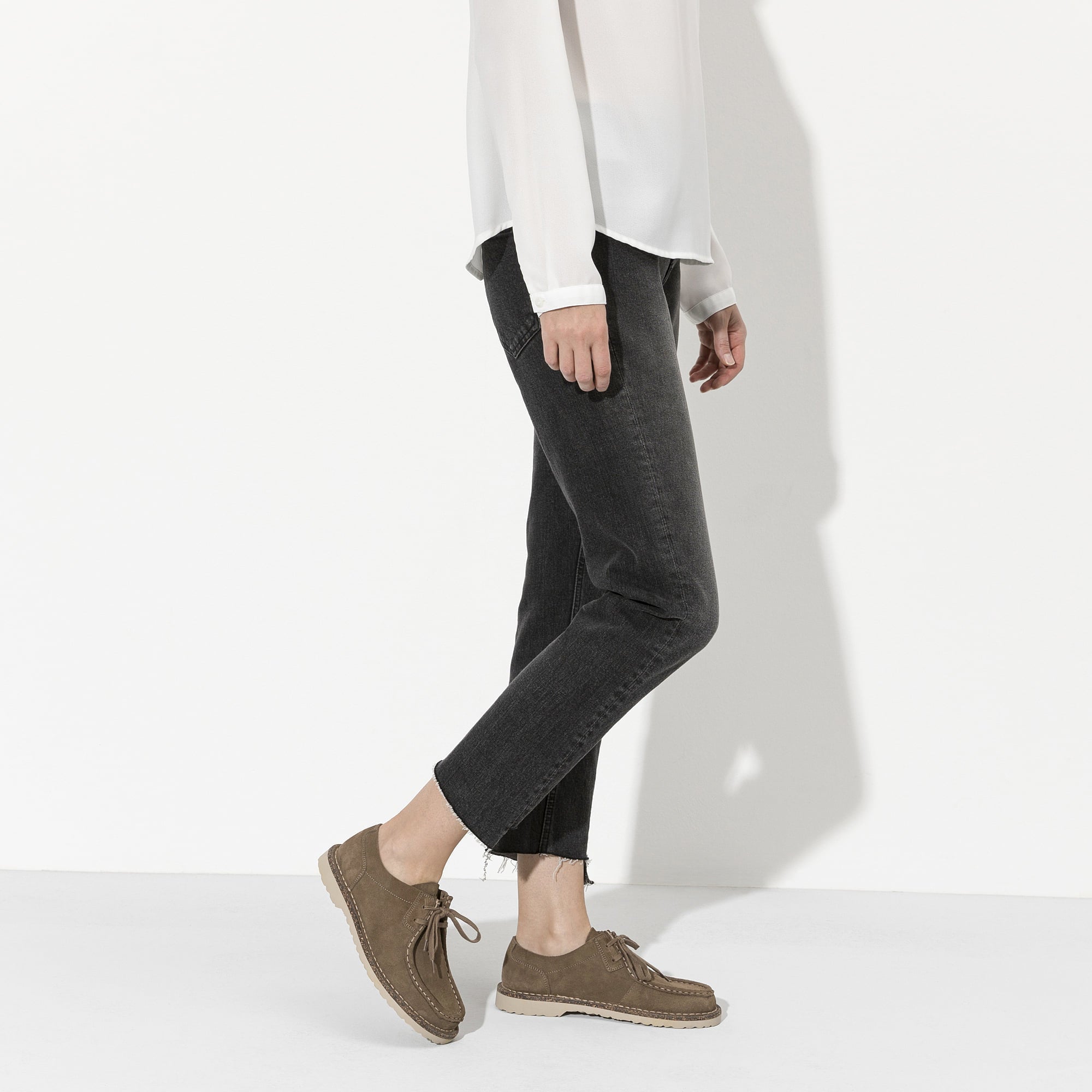 Birkenstock Pasadena III Suede Leather – Brown Brown/Gray Taupe - view 7