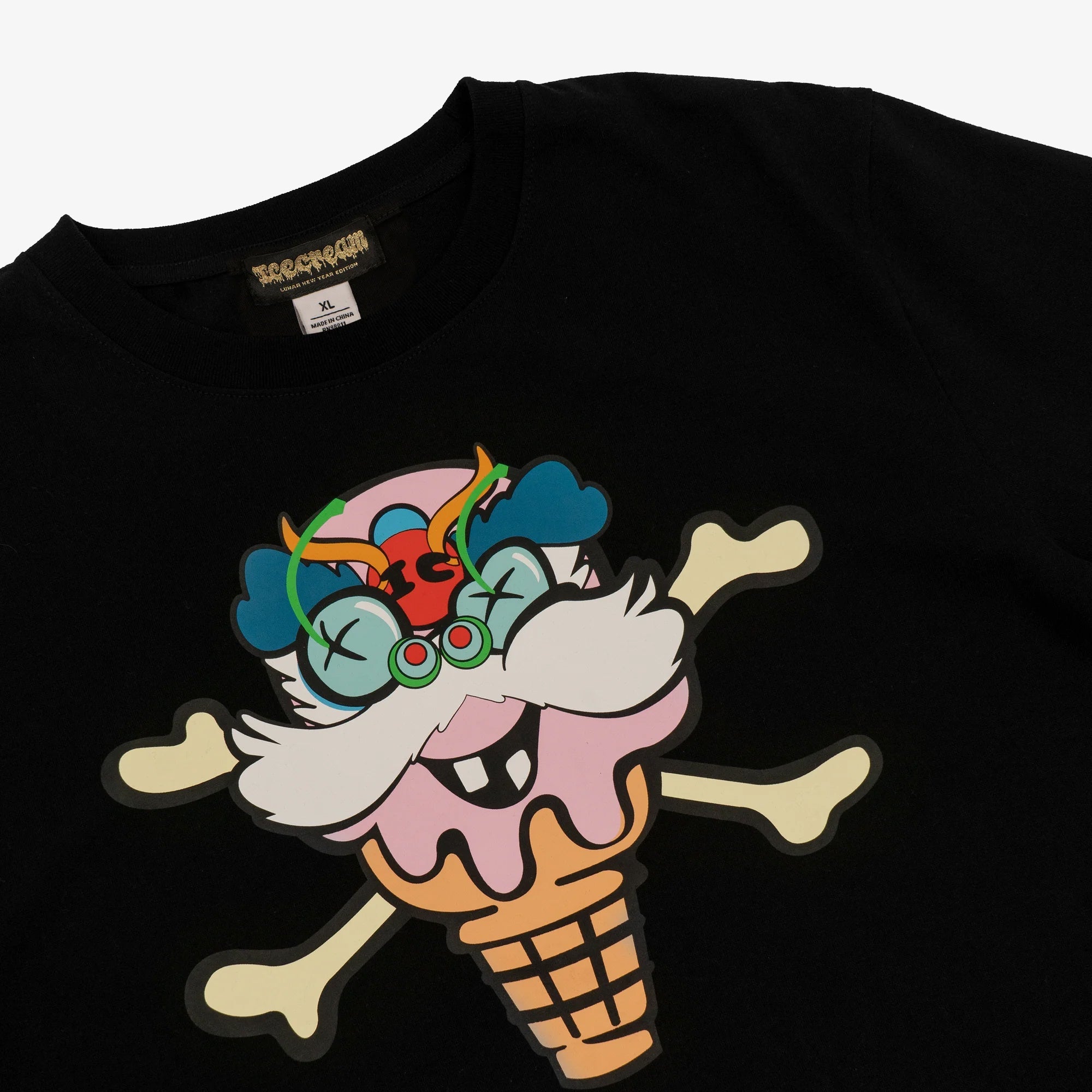 Icecream | LION DANCE T-SHIRT { BLACK - view 2