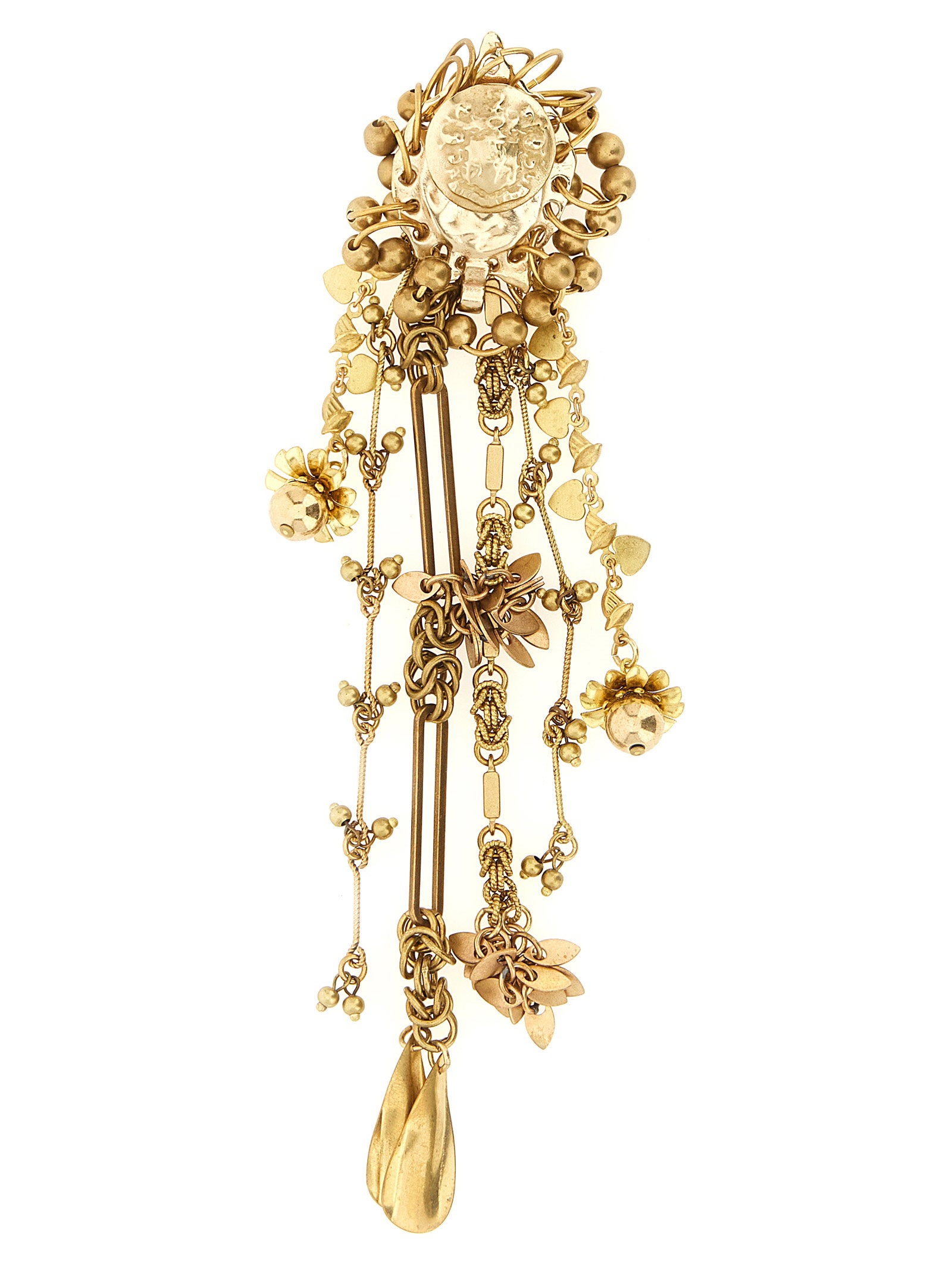 Dries Van Noten Cascade Pendant Brooches – 79% brass 20% rsn 1% abs
