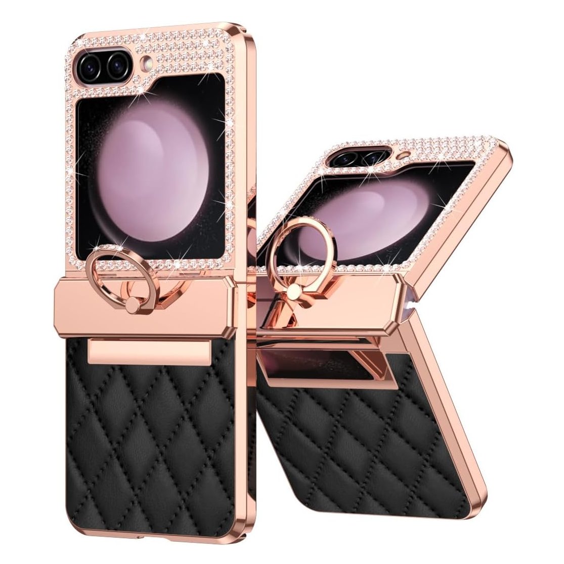 Peeperly Sparkle Electroplated Bling Case with Ring Holder - Samsung