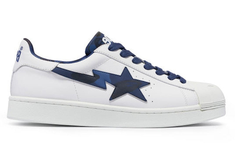 Bape A Bathing Ape Skull Sta White Navy