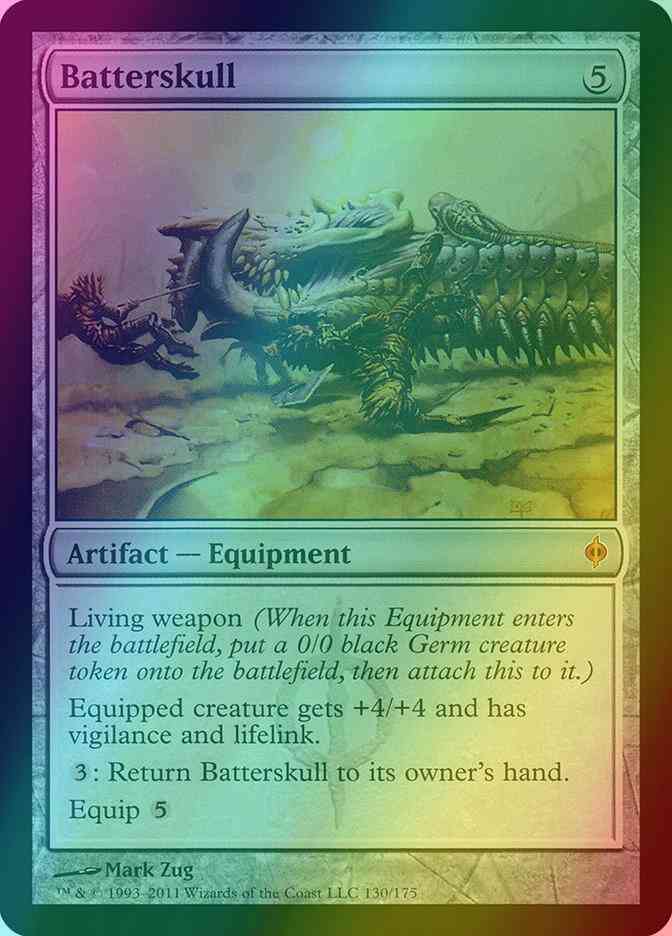 130 new phyrexia – Magic Batterskull [130] [New Phyrexia] [Foil]