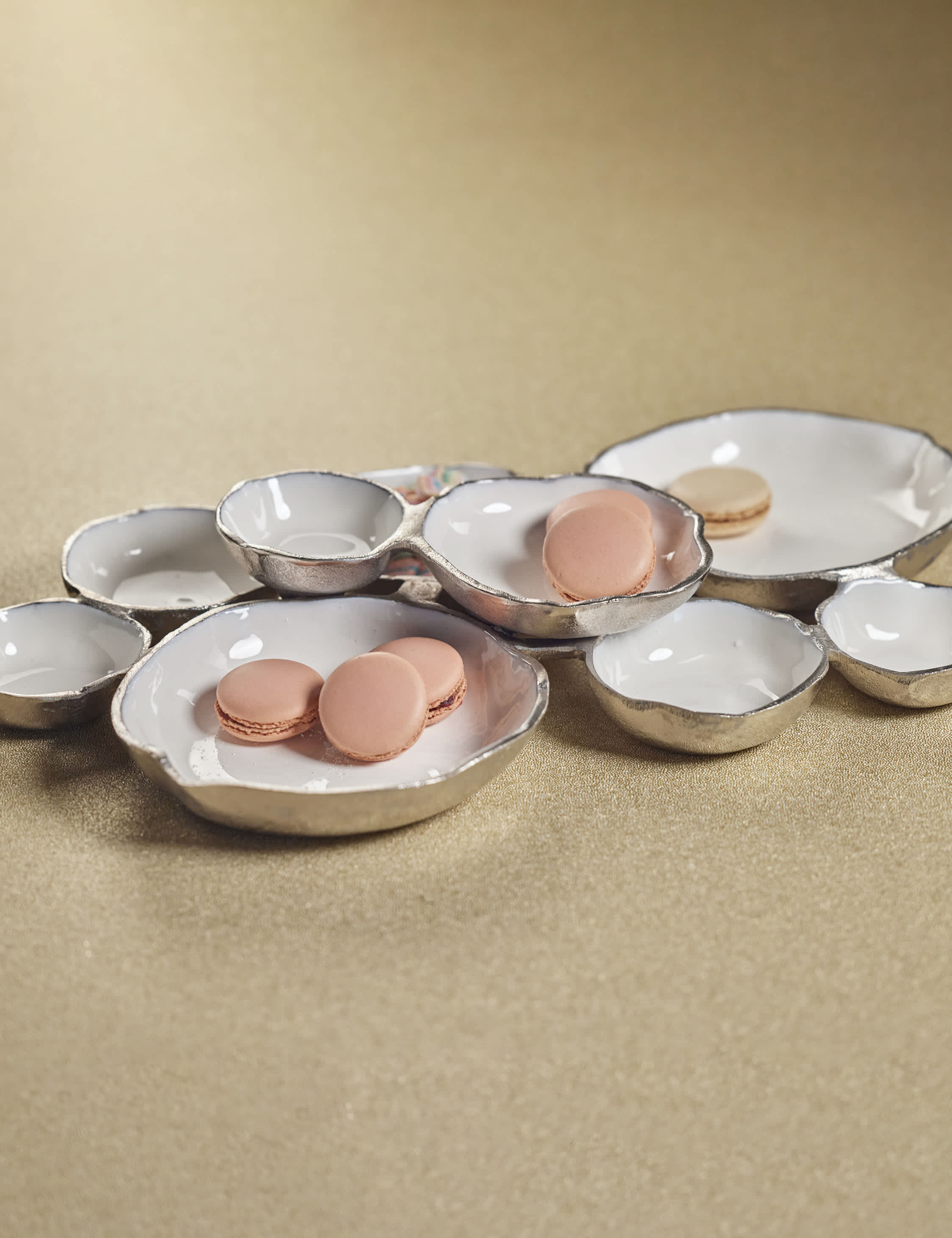 Lulu and Georgia Murat Divided Serving Tray – Silver - view 2