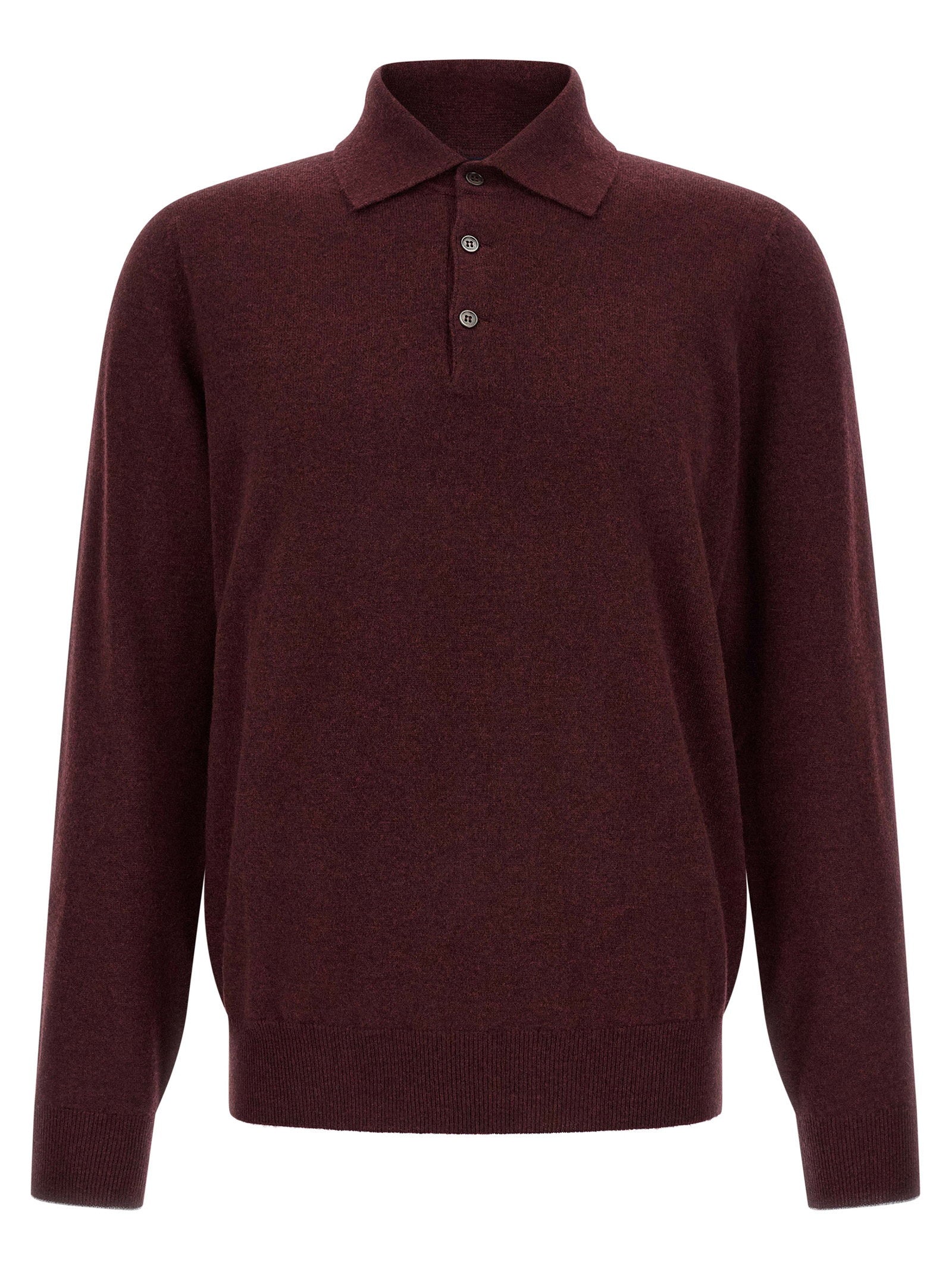 Brunello Cucinelli Cashmere Knit Polo Shirt – 100% cashmere