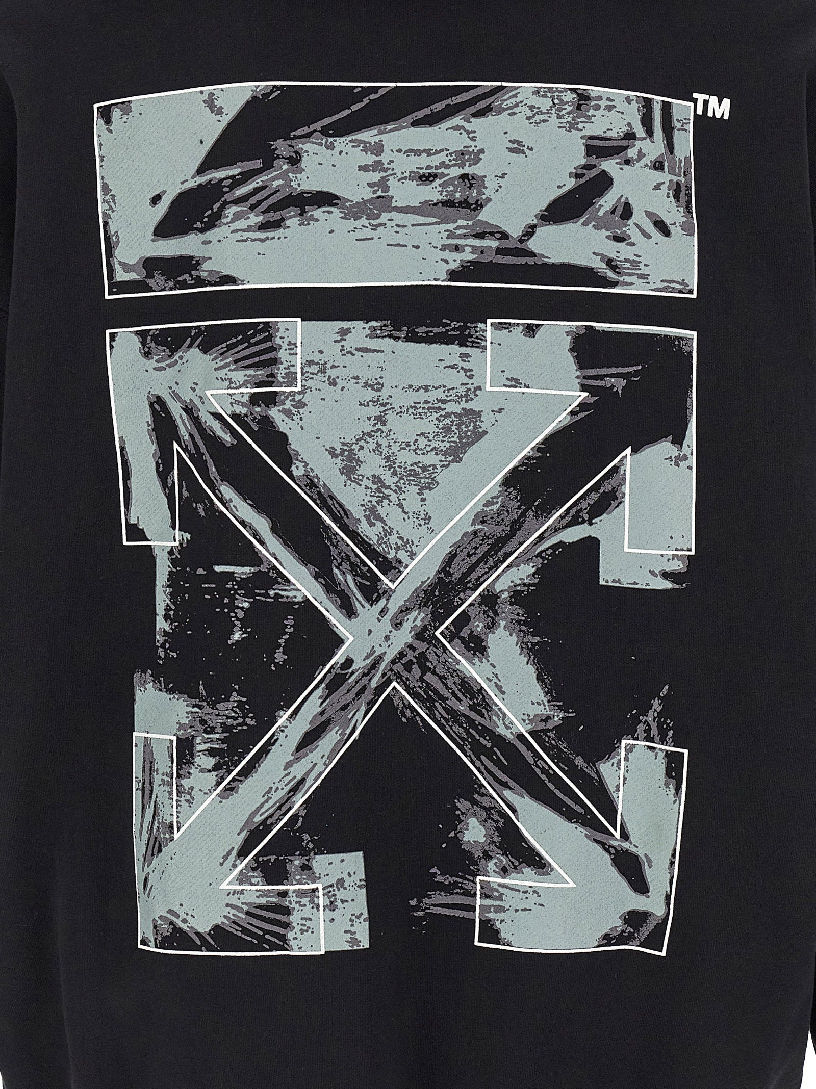Off White Paint Arrow Skate Hoodie – 100% cotton - view 5