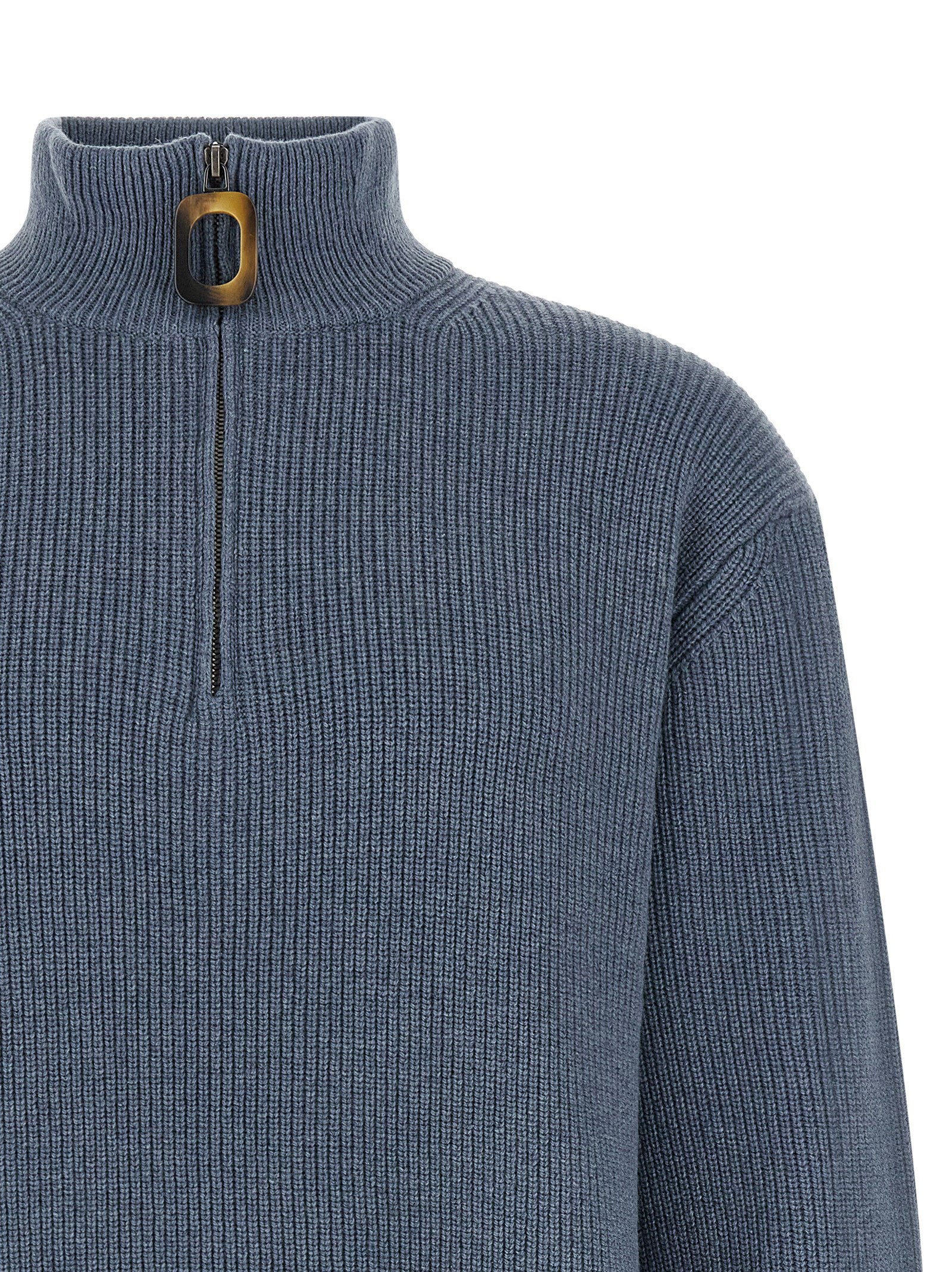 J.w.anderson Half-zip Sweater – 60% wool, 40% cotton - view 3