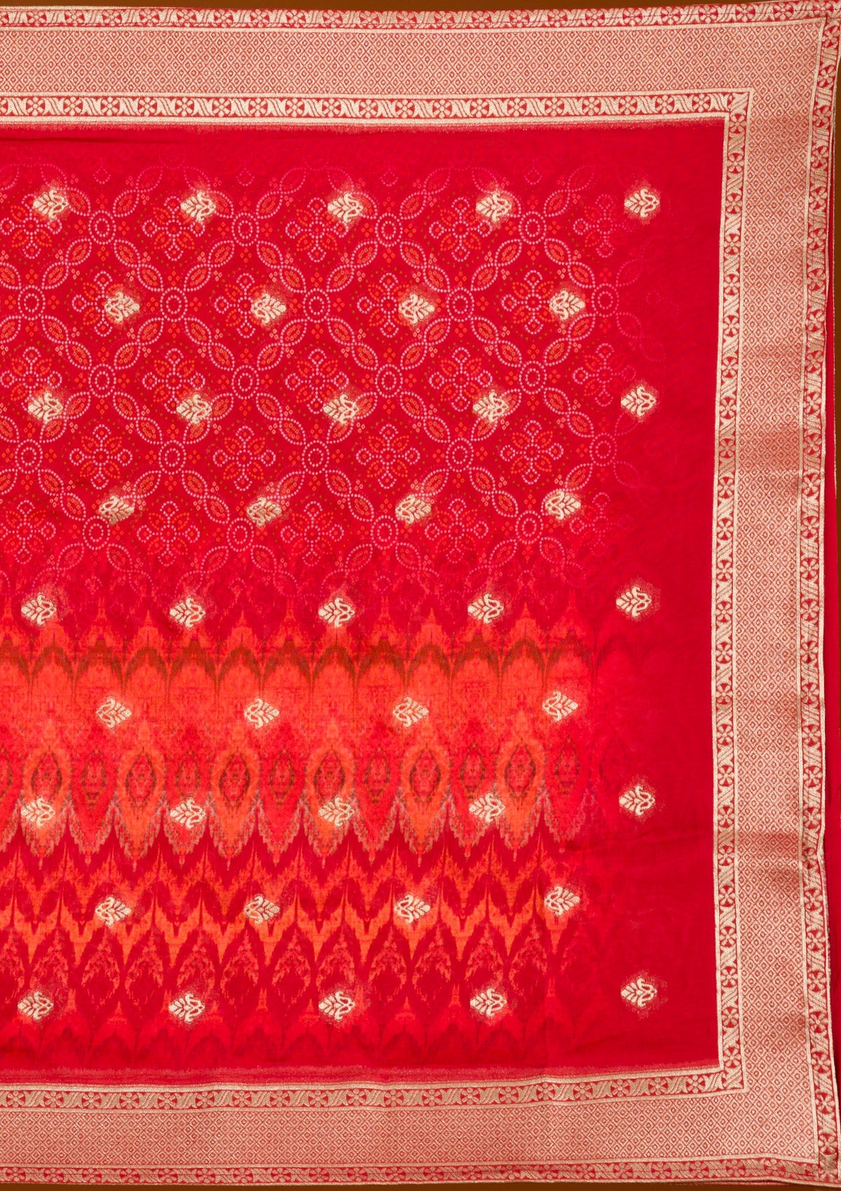 Koskii Mustard Threadwork Georgette Readymade Salwar Suit - view 9