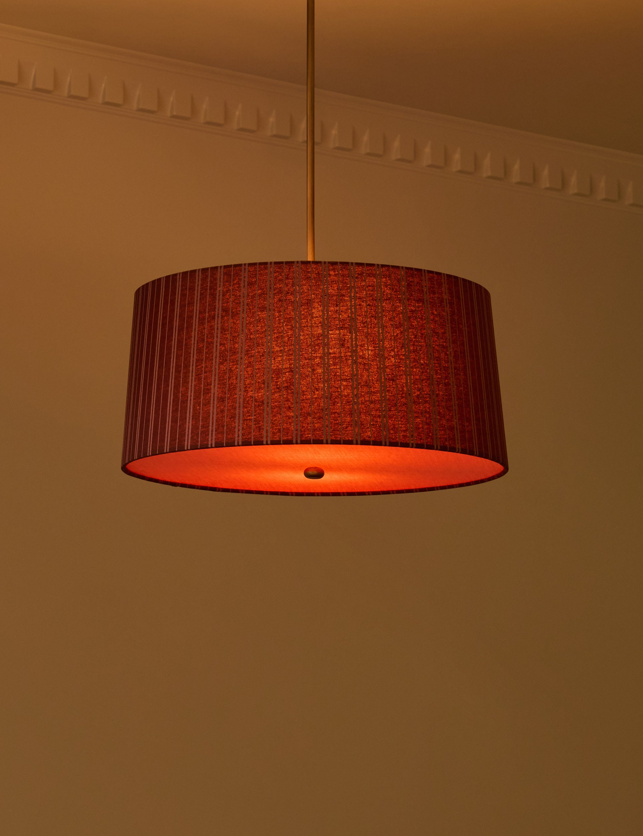 Lulu and Georgia Badgley Pendant – Red Stripe and Antique Brass - view 3