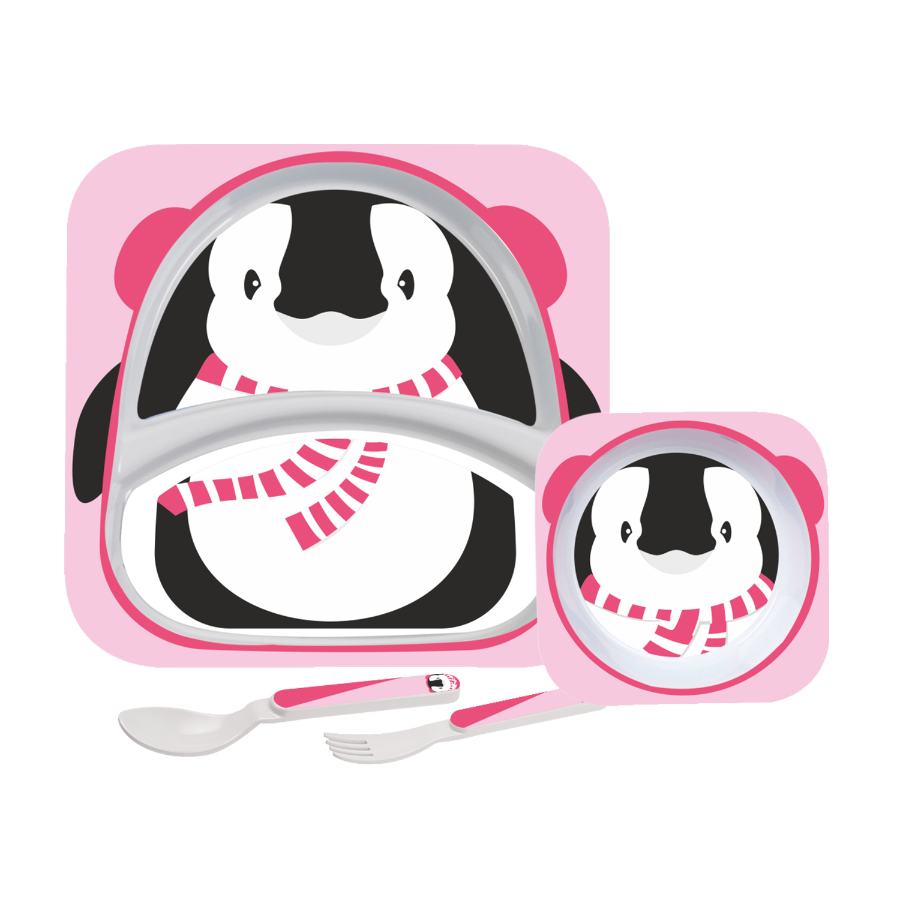 Cello Kids Penguin Meal Set – Pink - view 2