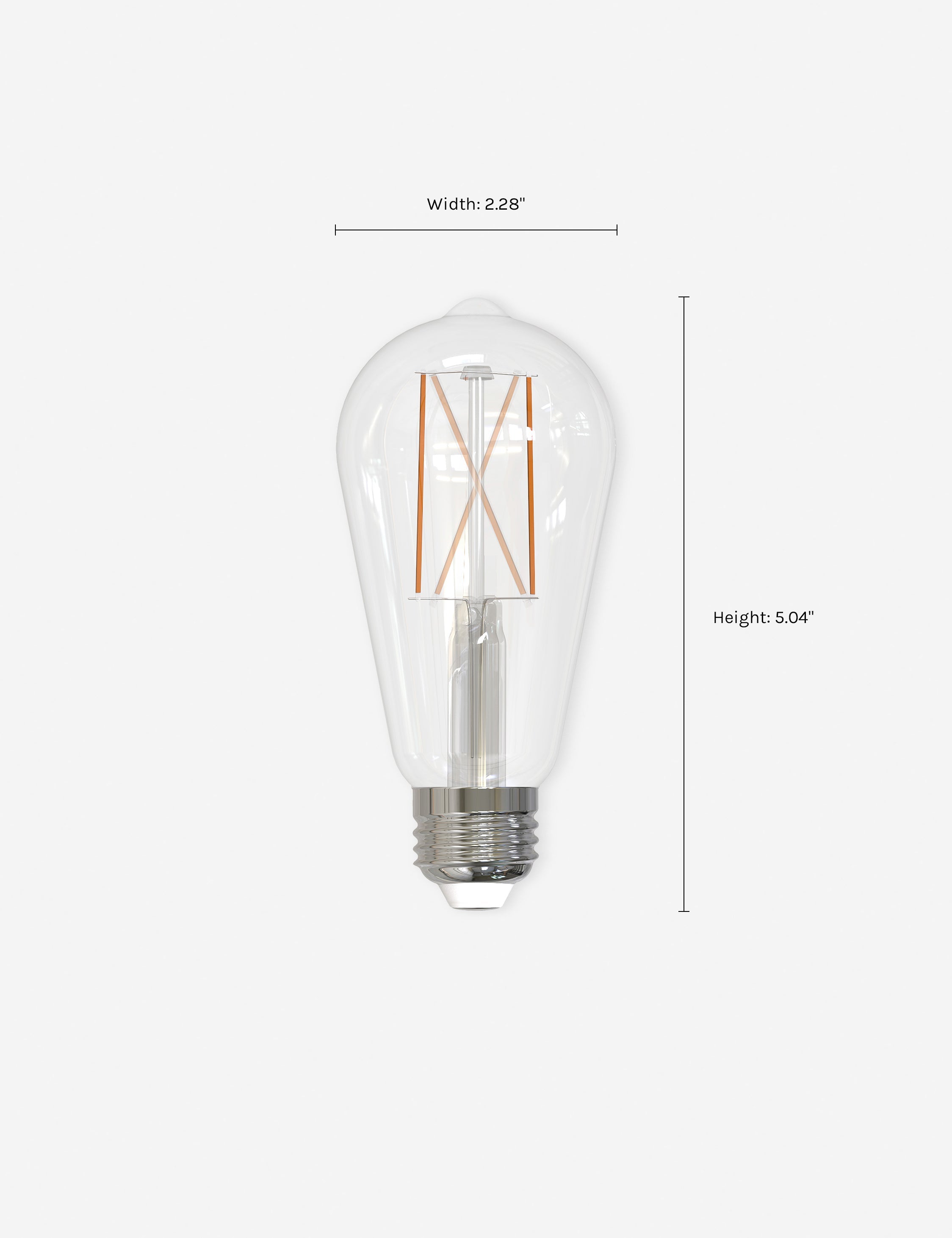 Lulu and Georgia ST18 LED Filament Bulb (Set of 2) - view 3