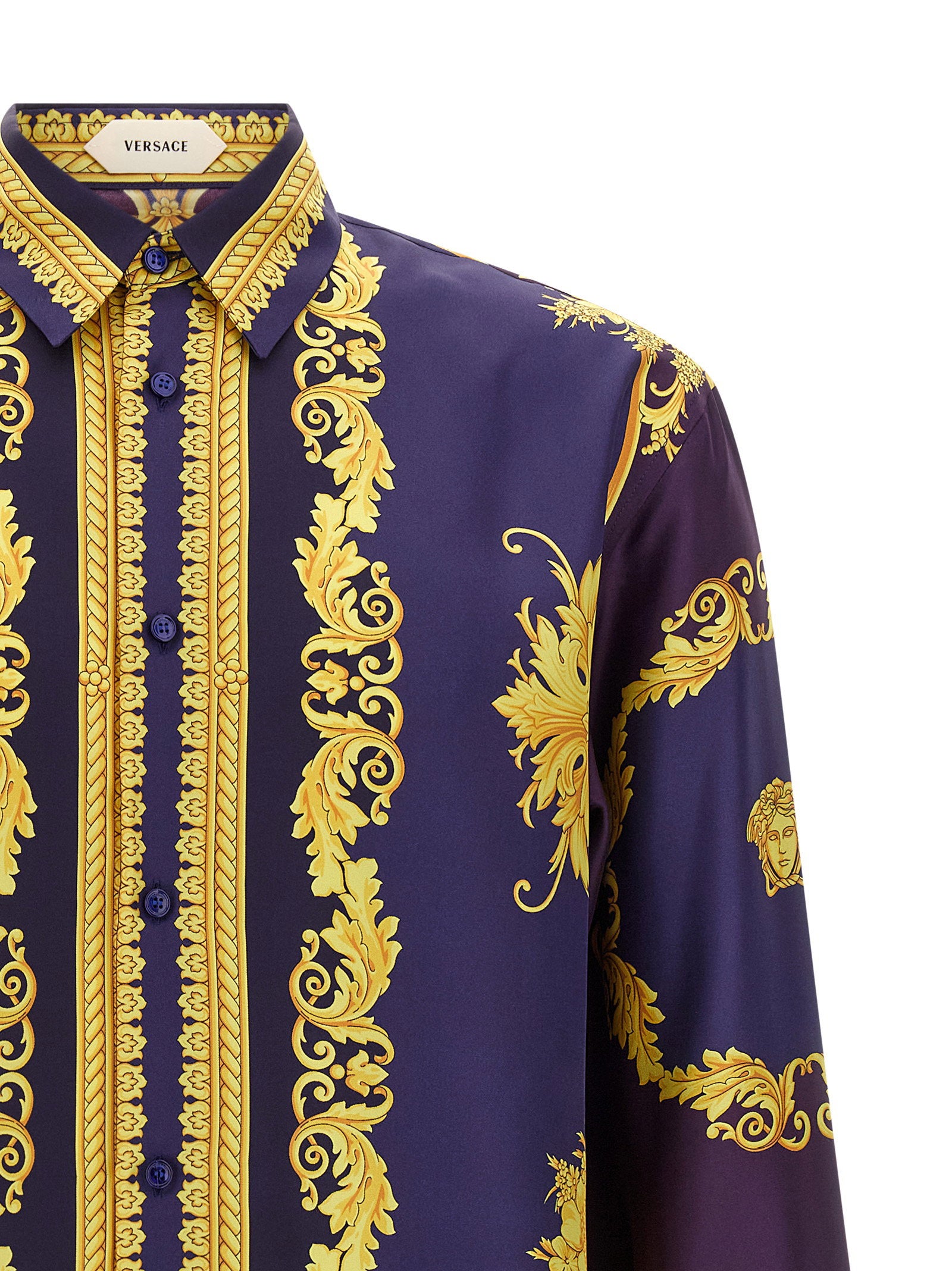 Versace New Barocco Twill Shirt – 100% silk - view 3