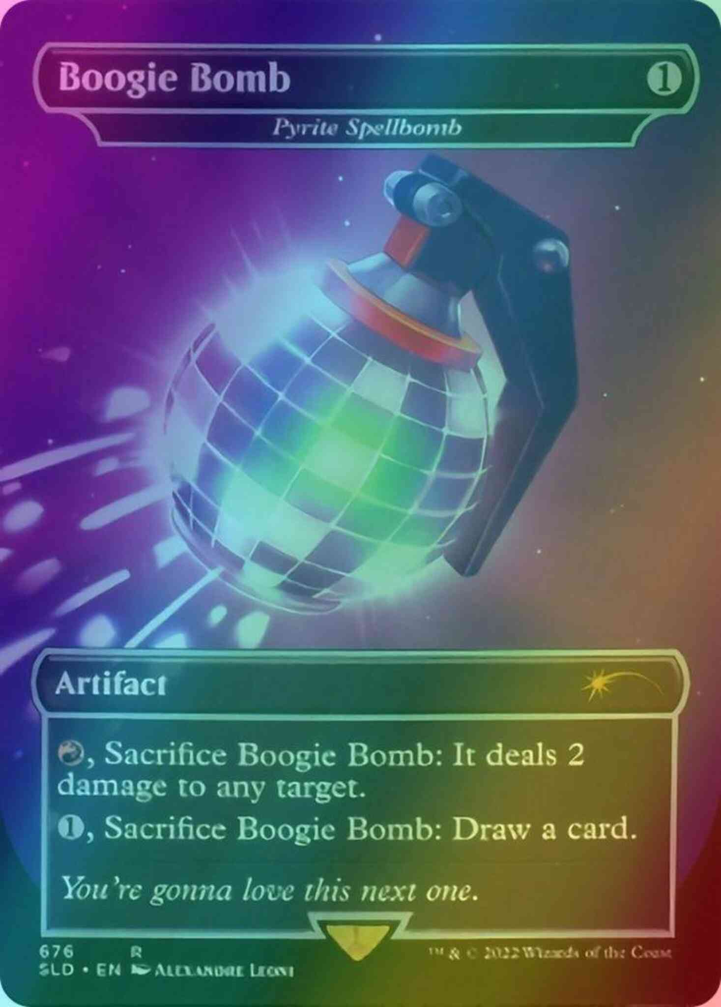 Pyrite spellbomb 0676 – Magic Boogie Bomb - Pyrite Spellbomb [0676] [Borderless] [Fortnite] [Secret Lair Drop] [Foil]