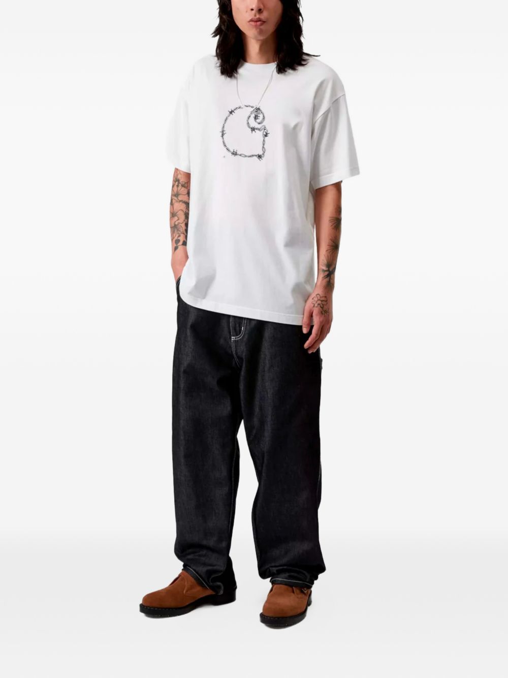 Carhartt Wip Main Carhartt WIP Logo cotton t-shirt - view 3