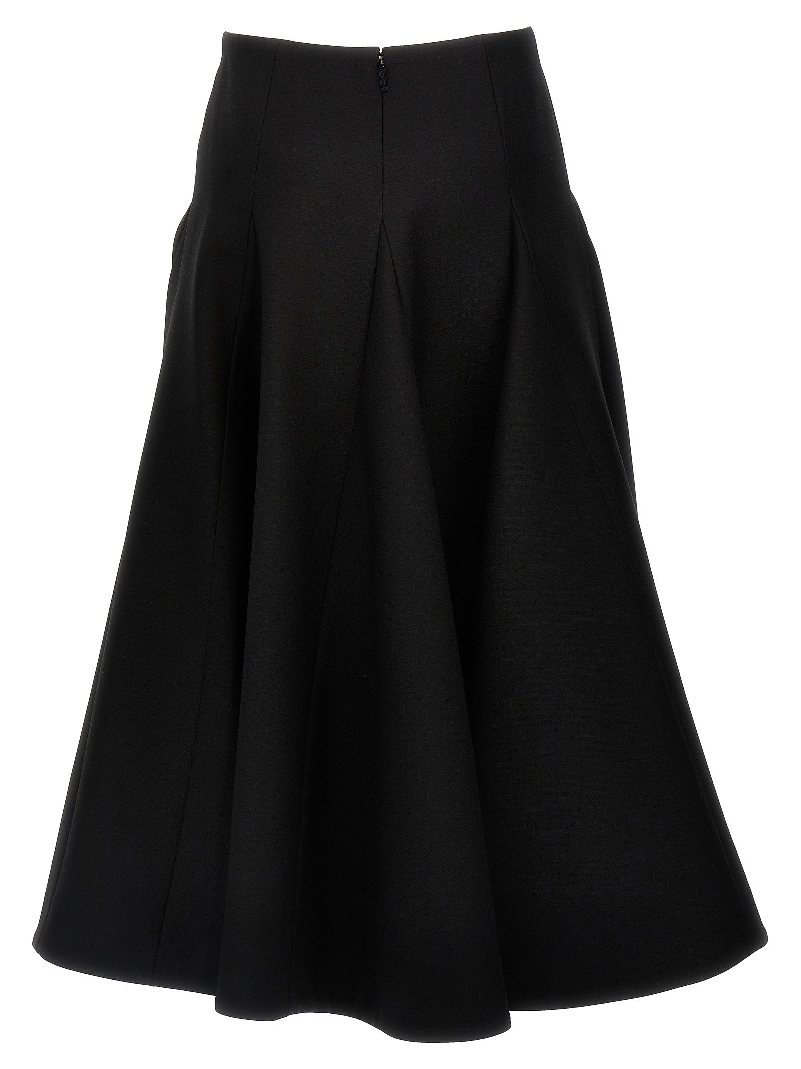 Valentino Garavani Solid Crepe Couture Valentino Skirt - view 2