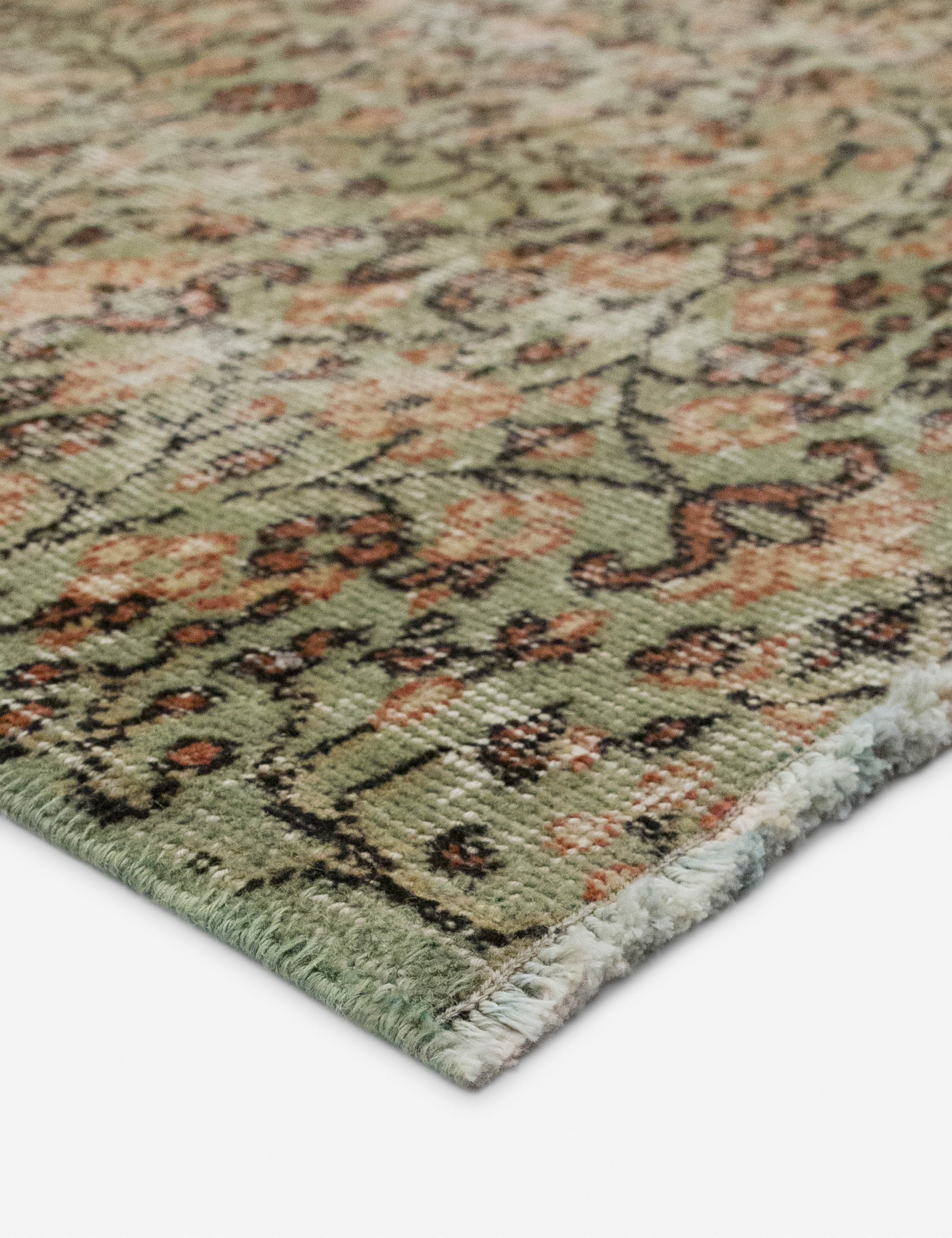 Lulu and Georgia Vintage Turkish Hand-Knotted Wool Rug No. 556, 6' x 8'9" - view 2