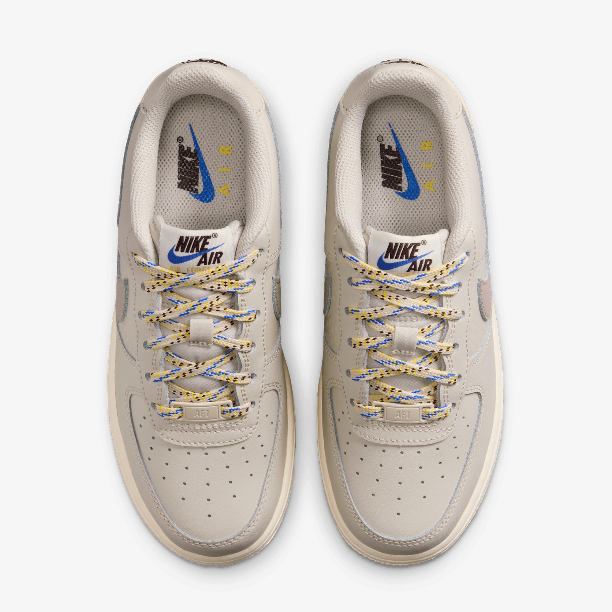 Nike | Air Force 1 Lv8 1 (gs) { Lt Orewood Brn/malt-burgundy Crush - view 2