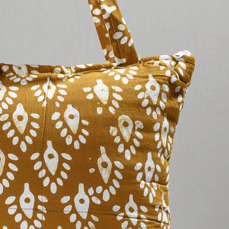 ITOKRI CRAFTS INITIATIVE Brown - Handcrafted Batik Printed Cotton Hand Bag 06 - view 2