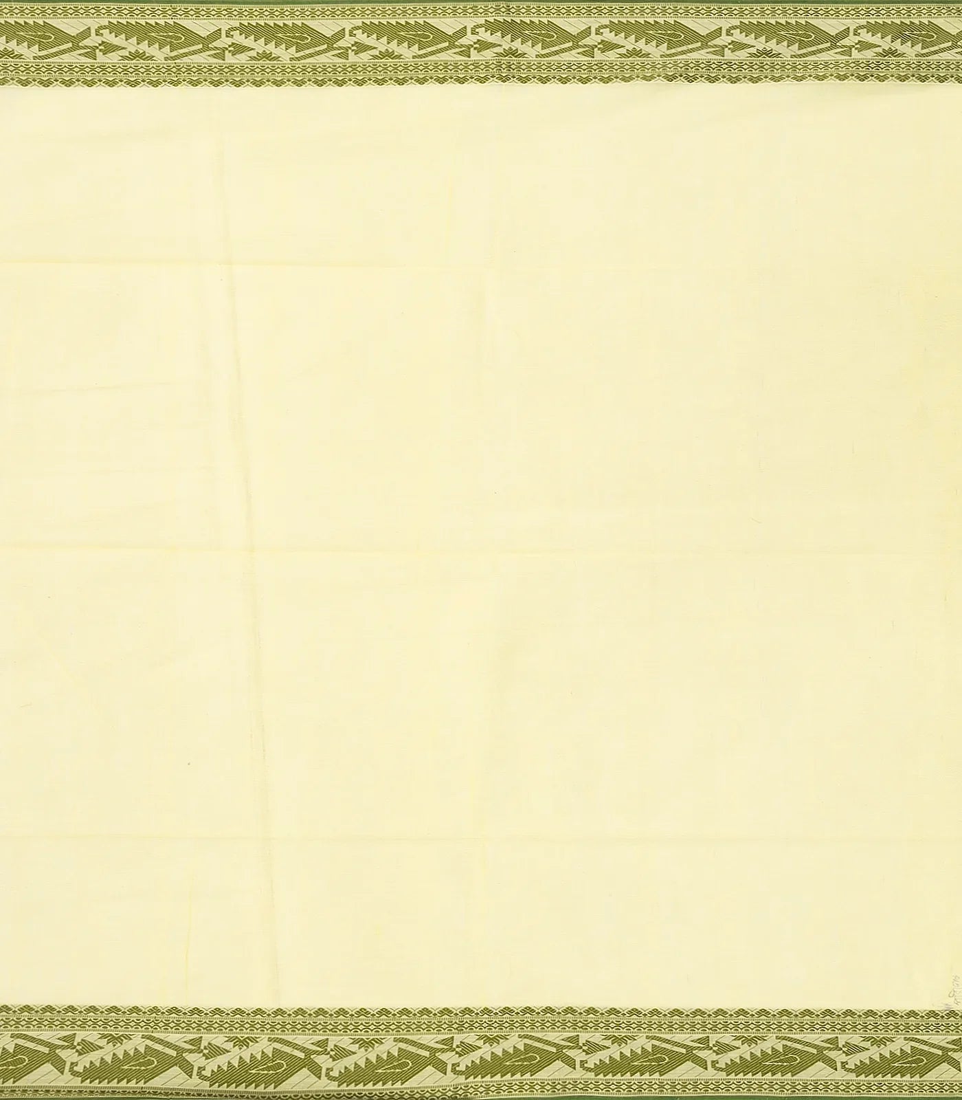 RmKV Yellow Handloom Bengal Cotton Saree With Floral Buttas - view 4