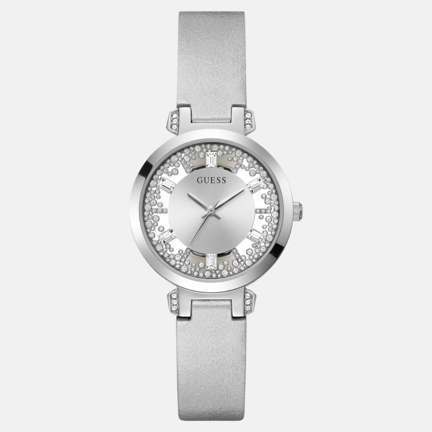 Guess Dress Men Quartz Silver Dial Analog Leather Watch GW0535L3 - view 2