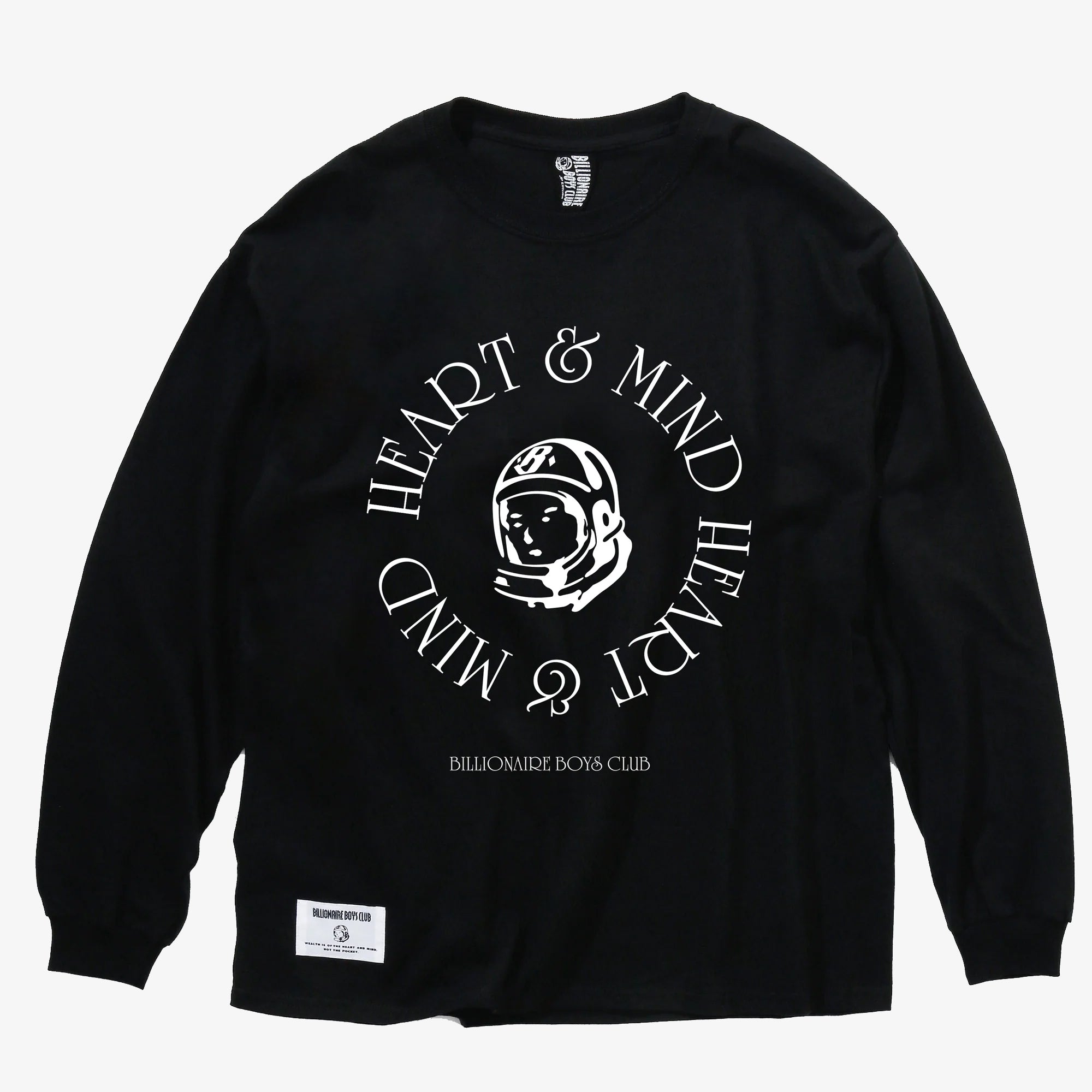 Billionaire Boys Club | HEART & MIND LS TEE { BLACK - view 2