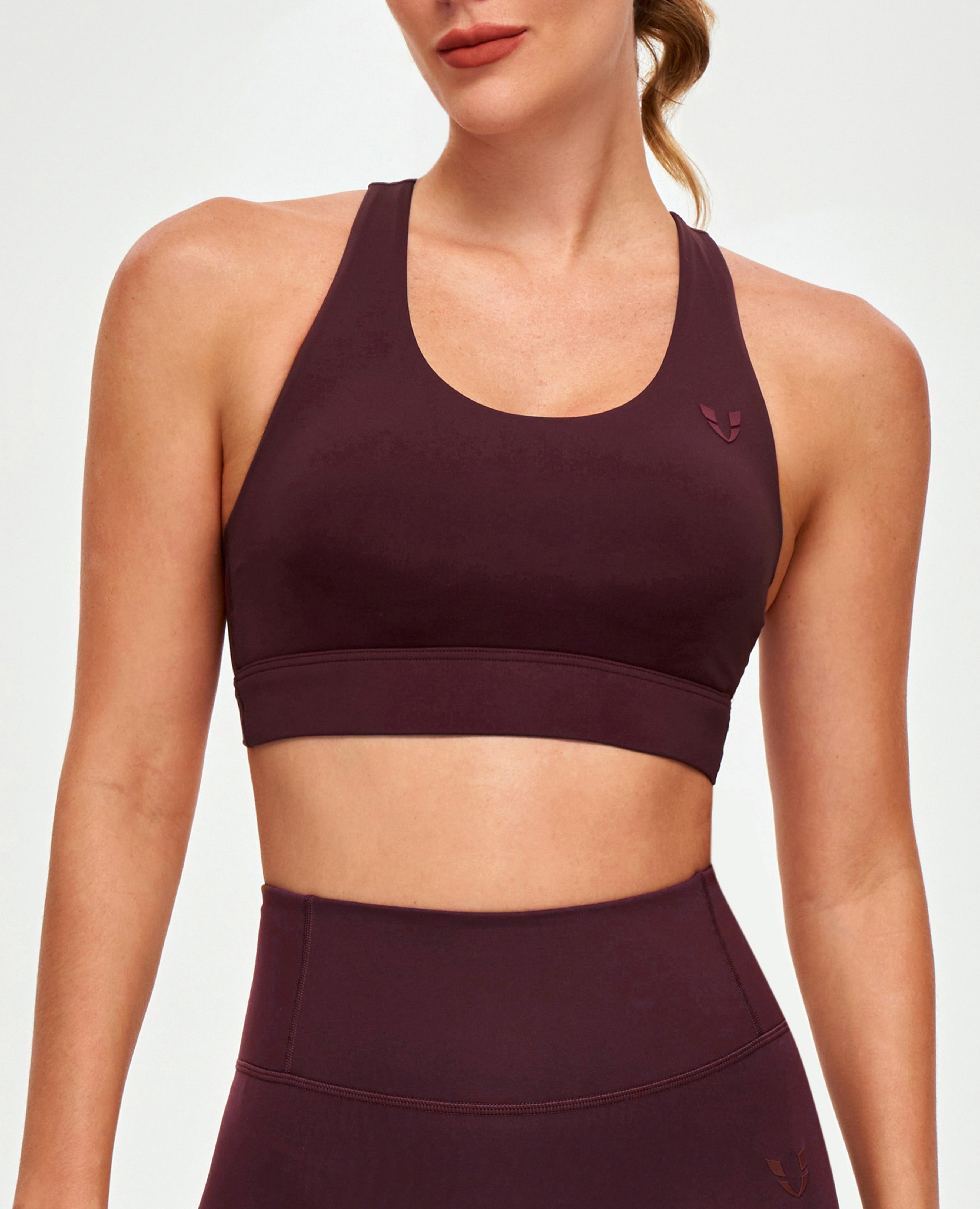 FIRM ABS Energy Sports Bra - Wine Red