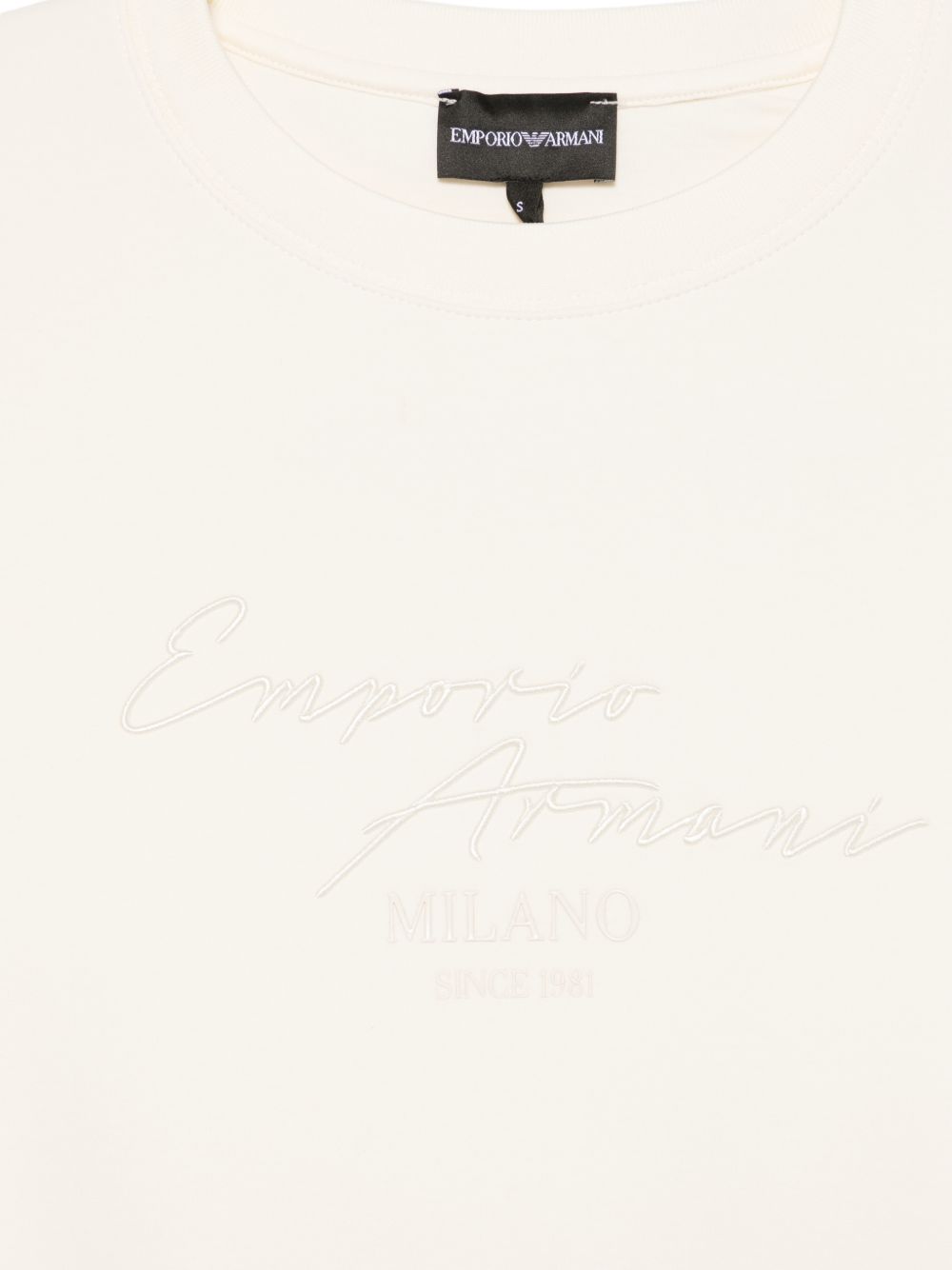 Emporio Armani Cotton crewneck sweatshirt - view 2