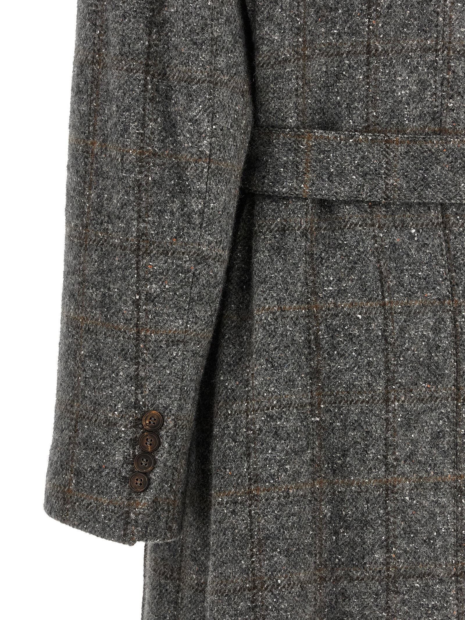 Brunello Cucinelli Check Tweed Coat - view 4