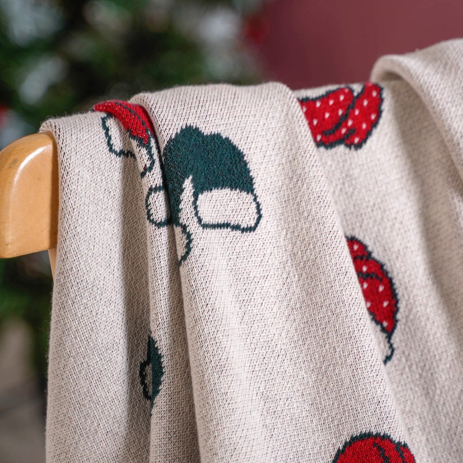 Nestasia Santa Hat Christmas Sofa Throw Blanket - view 7