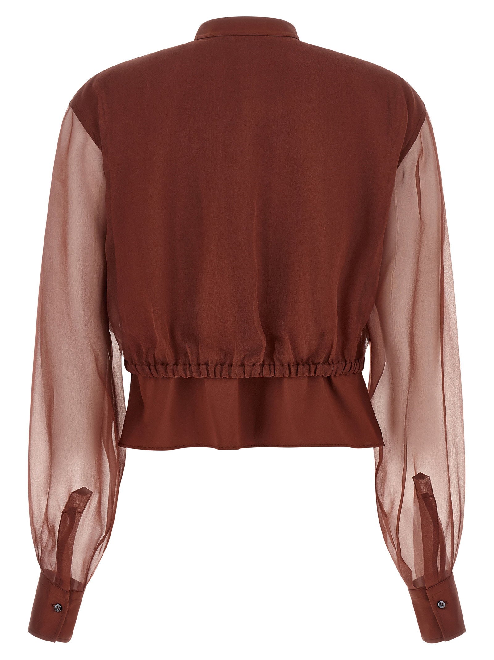 Brunello Cucinelli Silk Sleeves Blouse - view 2