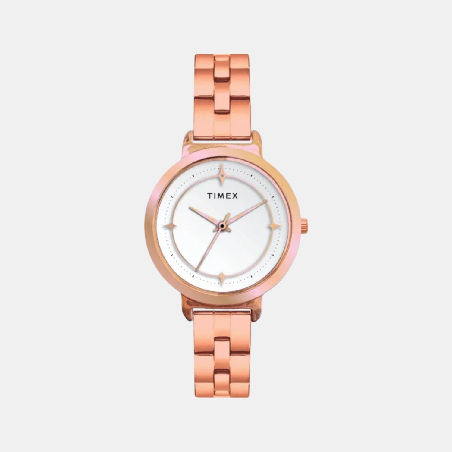 Timex Flux Women Quartz White Dial Analog Stainless Steel Watch TWTL14201