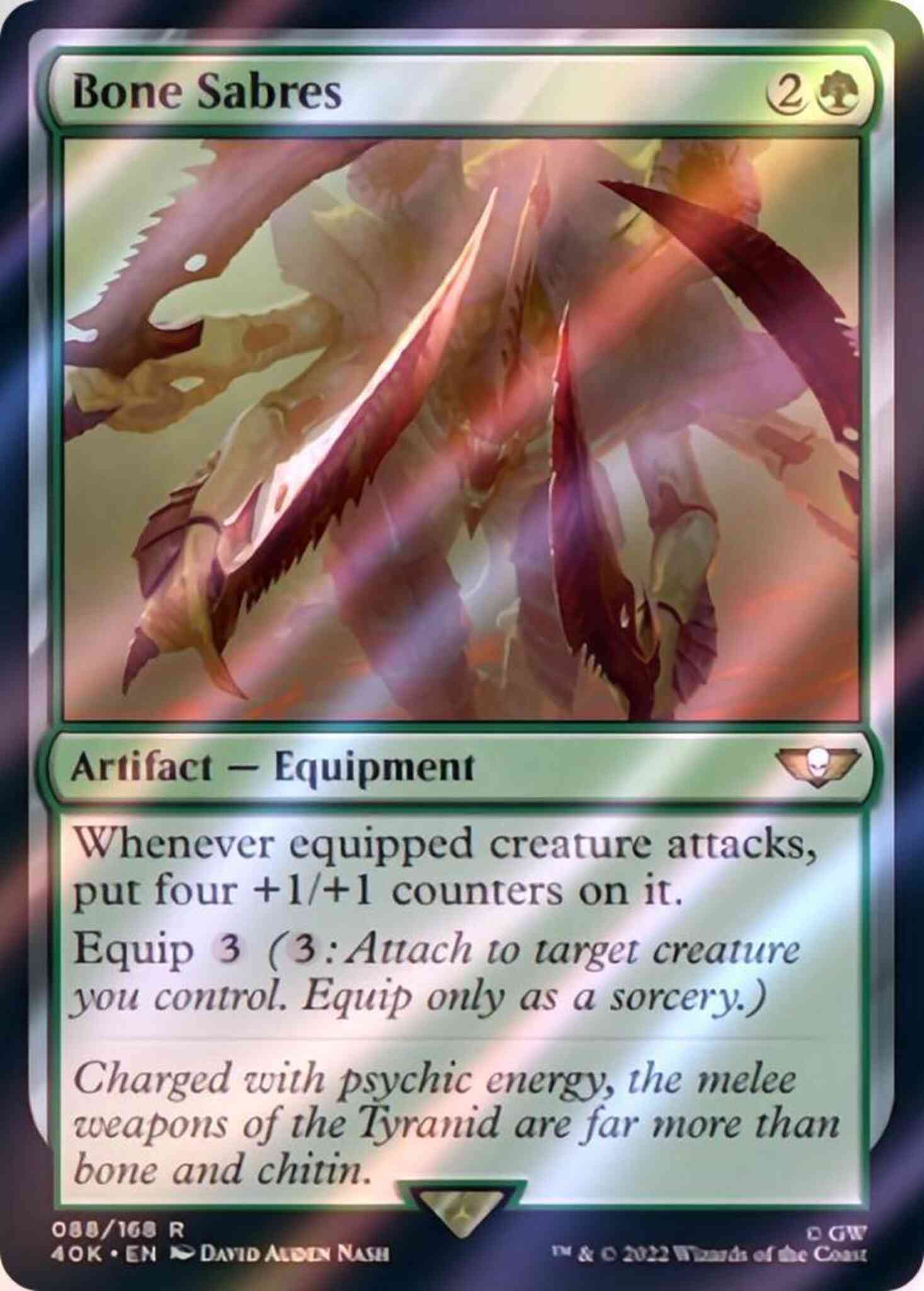 Bone sabres 88 – Magic Bone Sabres [88] [Universes Beyond: Warhammer 40,000] [Surge Foil]