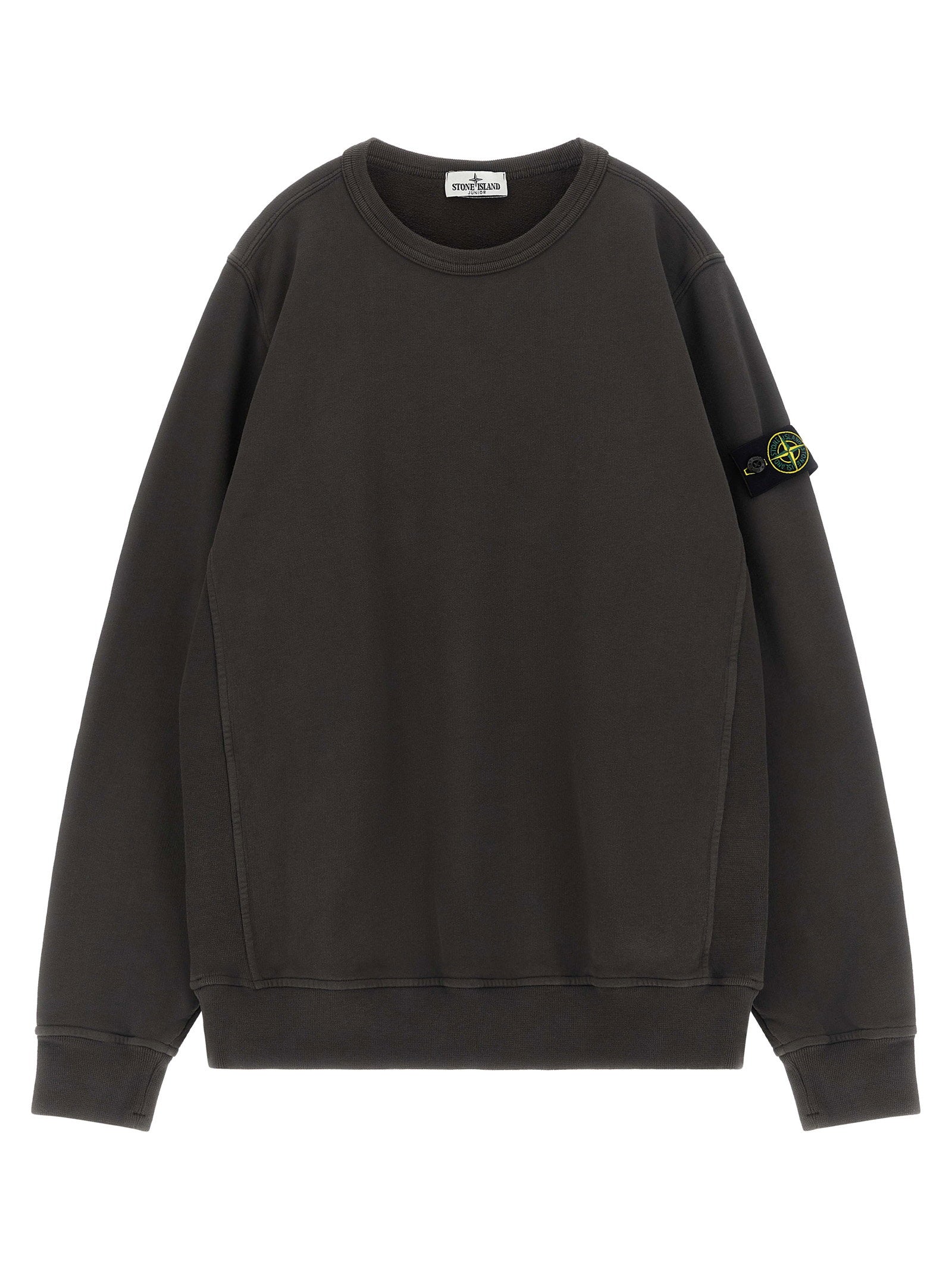 Stone Island Junior Badge Logo Sweatshirt – 100% cotton