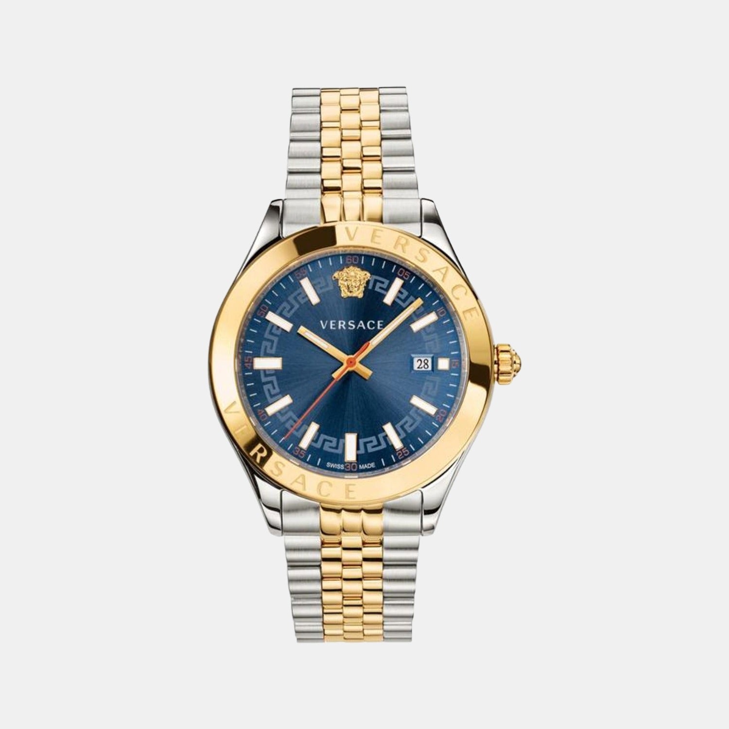 Versace Hellenyium Men Quartz Blue Dial Analog Stainless Steel Watch VEVK00520