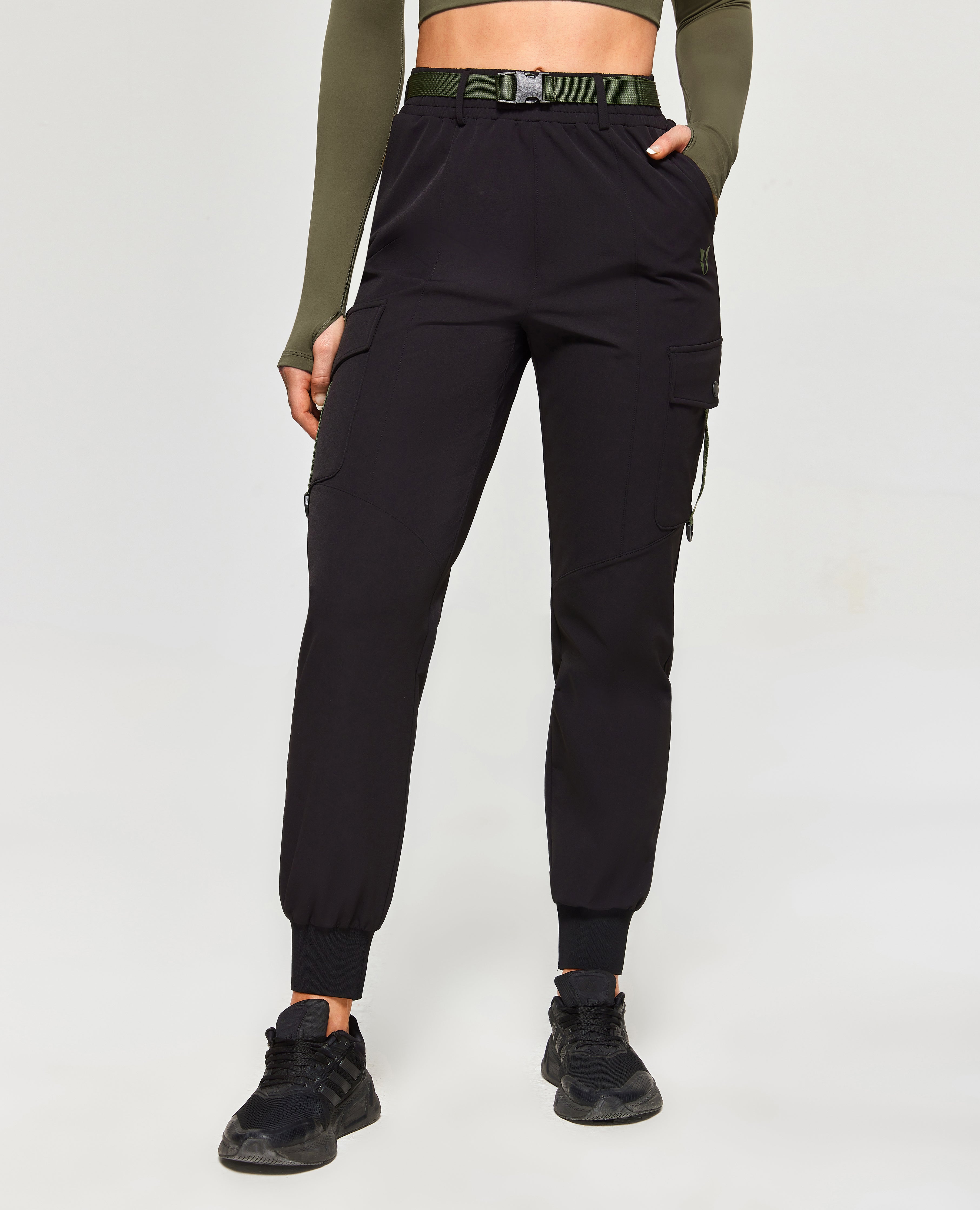 FIRM ABS Moto Active Ankle Pants - Black