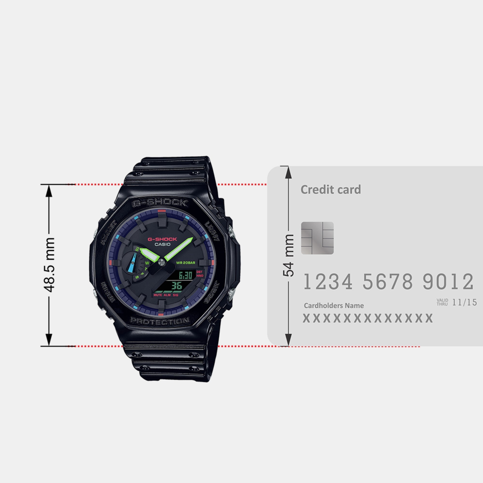 Casio G-Shock Men Quartz Black Dial Analog-Digital Resin Watch G1367 - view 7