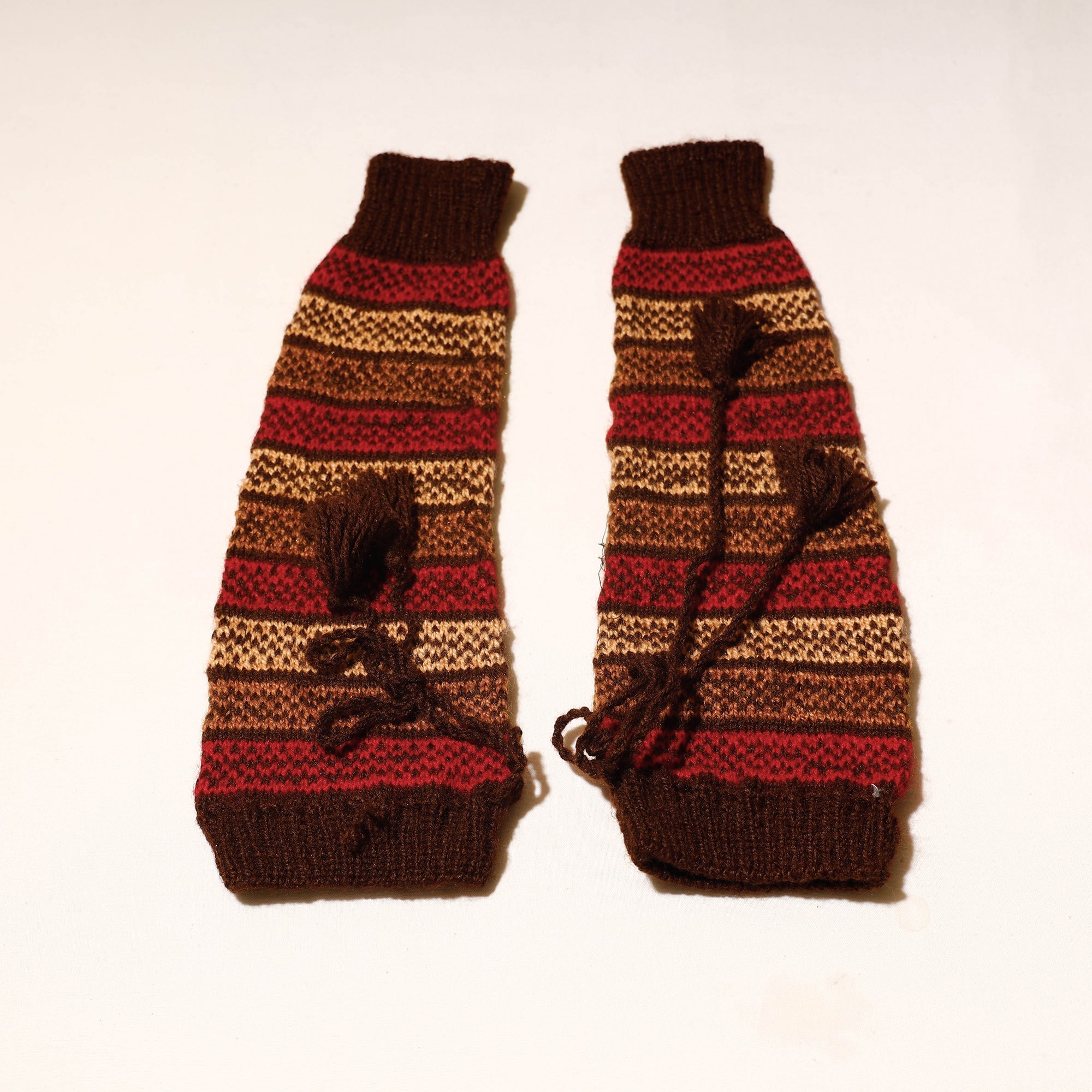 KILMORA Brown - Kumaun Hand Knitted Woolen Leg Warmer