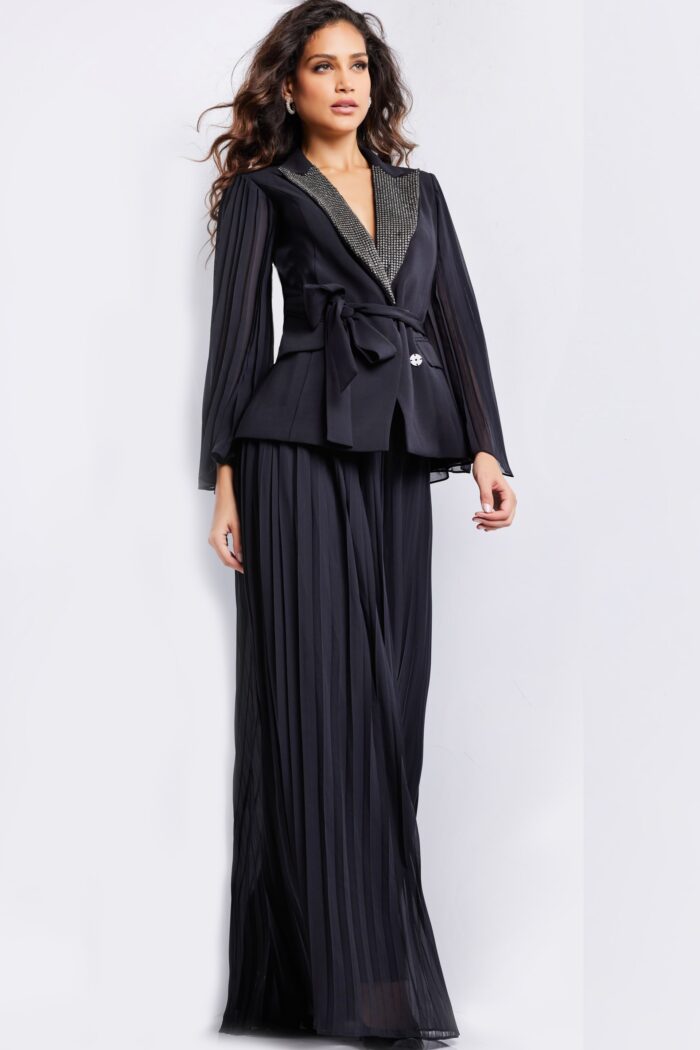 Jovani 26024 Long Evening A Line Pleated Formal Dress - view 4