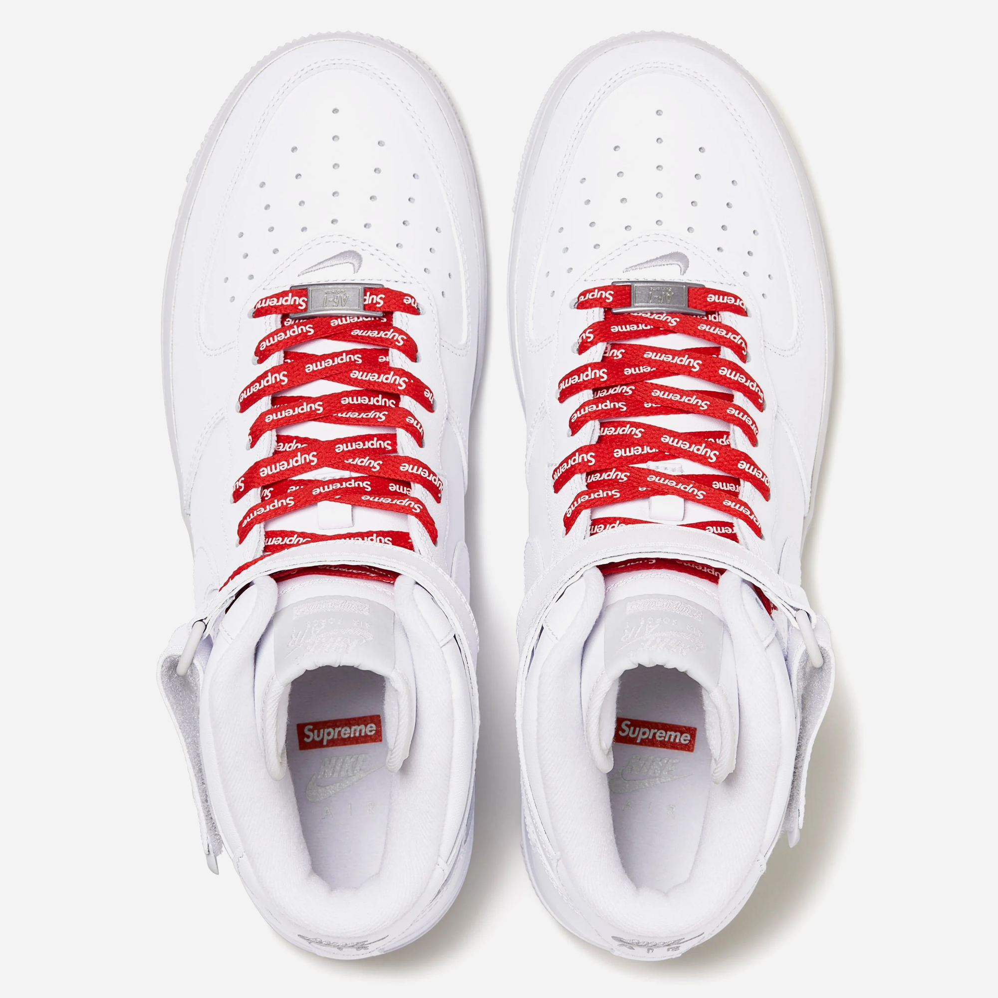 Nike Air Force 1 Mid Supreme White - view 2