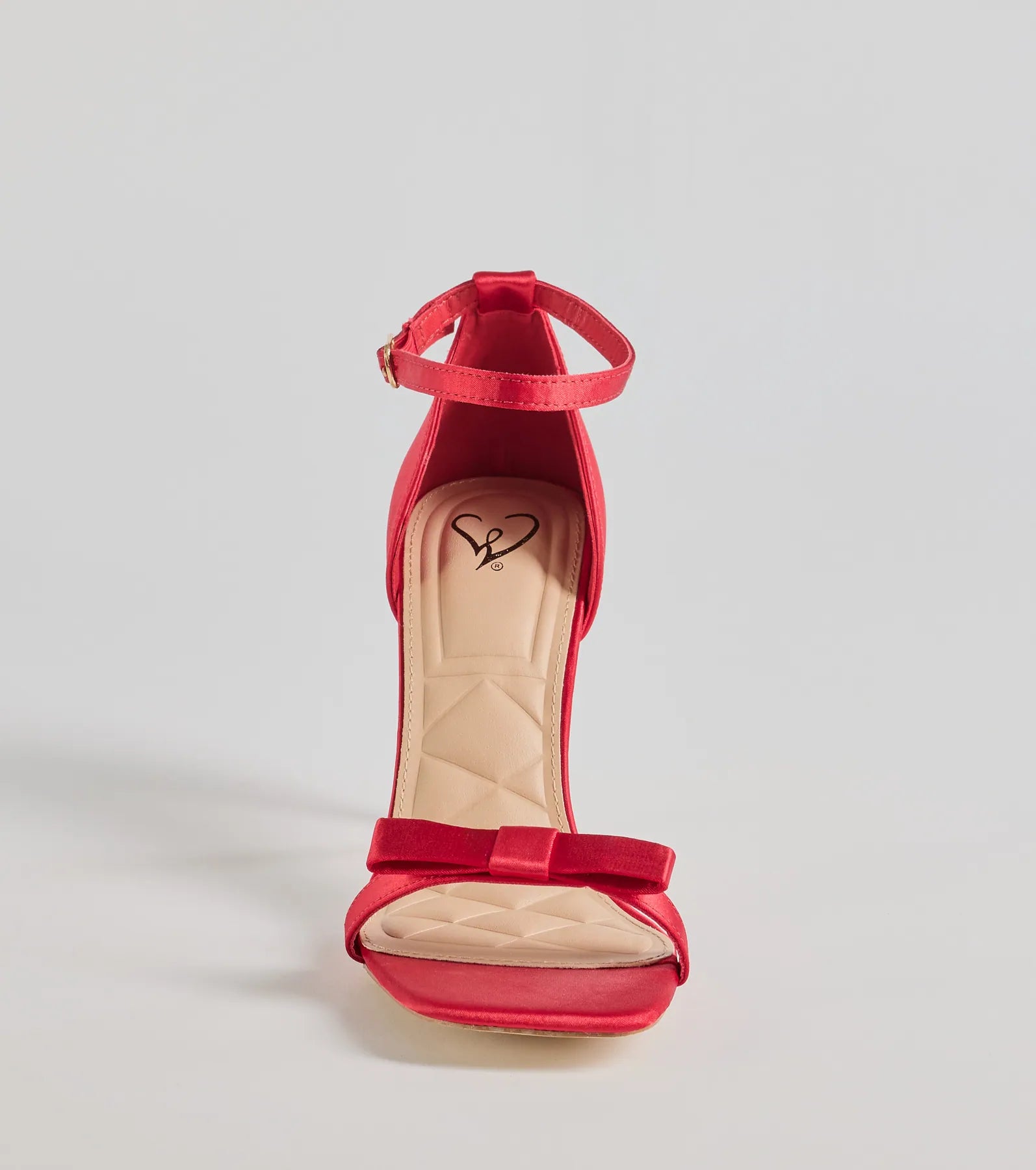 Windsor Sealed With Glam Bow Stiletto Heels – RED - view 3