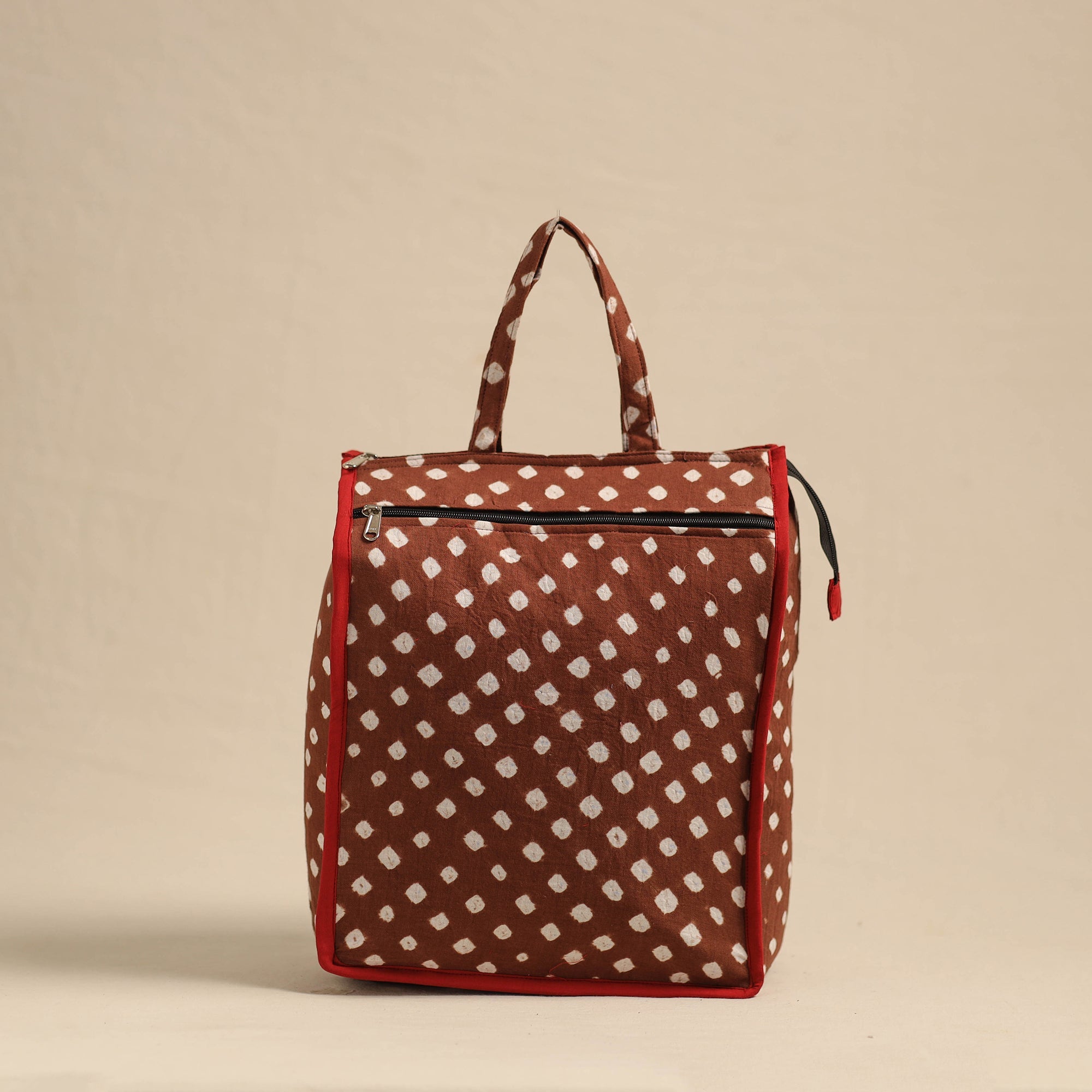 NOORI BAZAR Brown - Eco-Friendly Handmade Cotton Handbag for Women 05