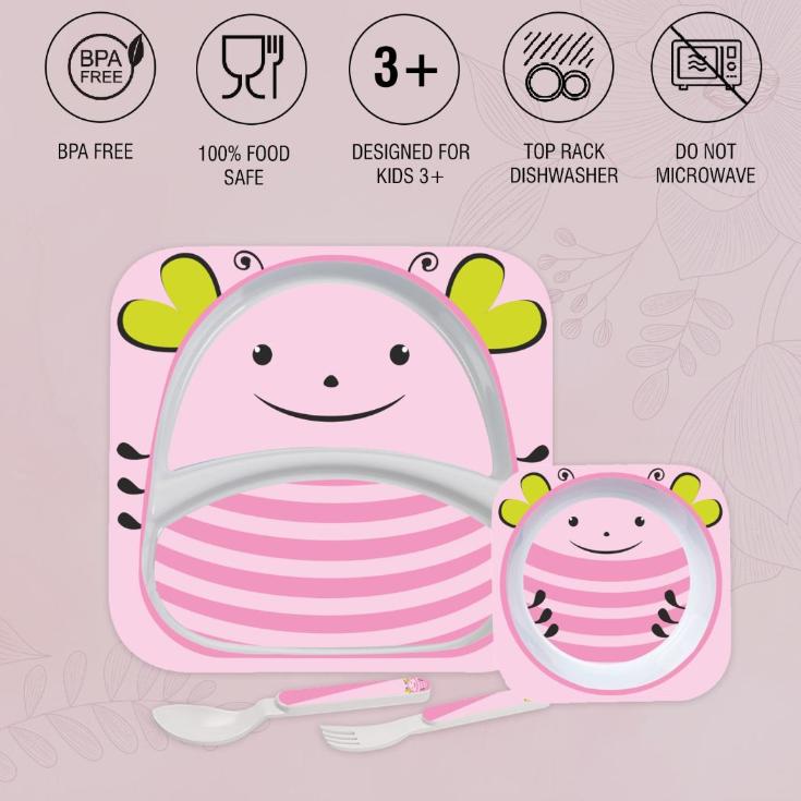 Cello Kids Lady Bug Meal Set – Pink - view 3