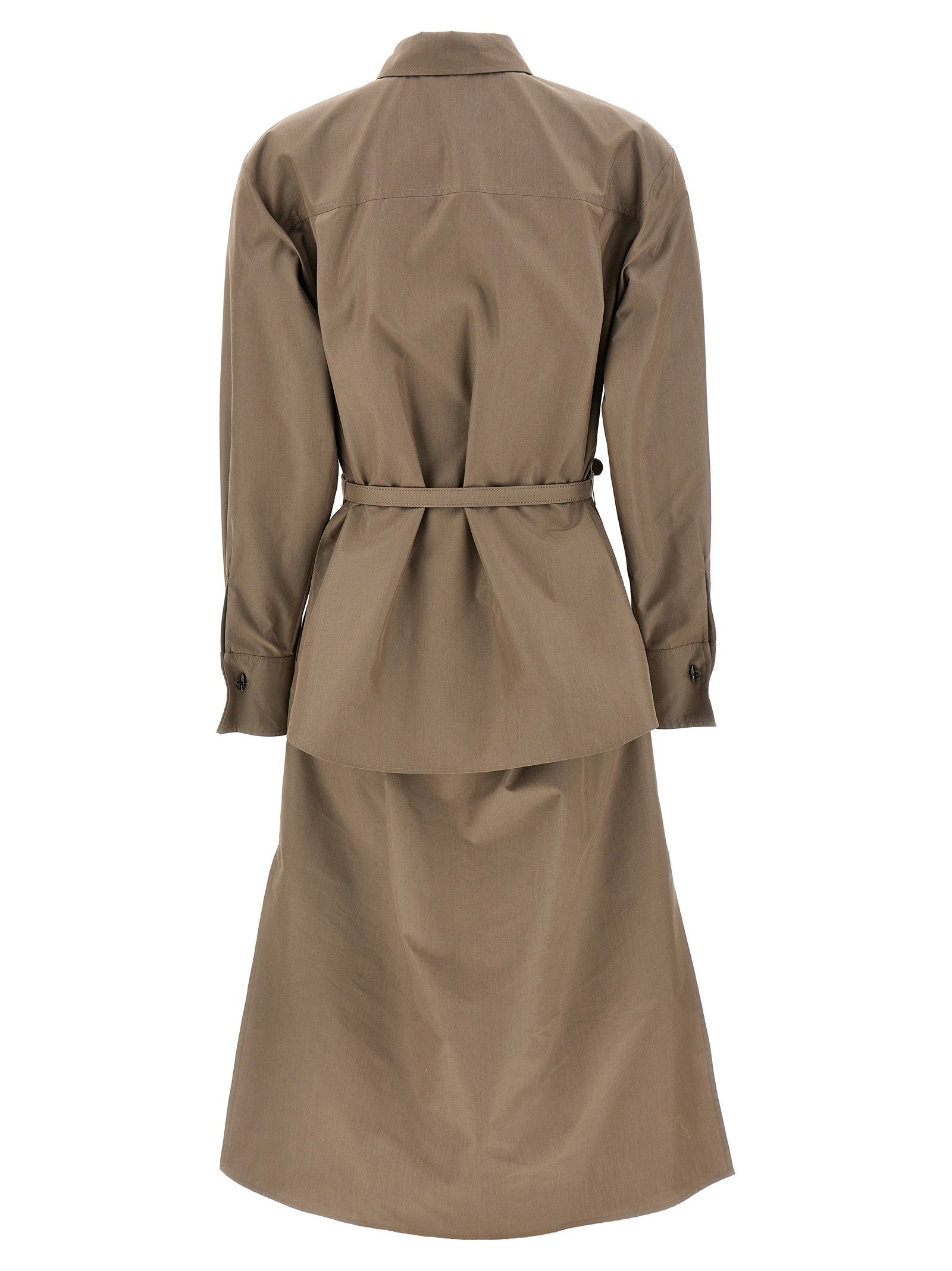 Fendi Chemisier Midi Dress – 56% cotton, 44% silk - view 2
