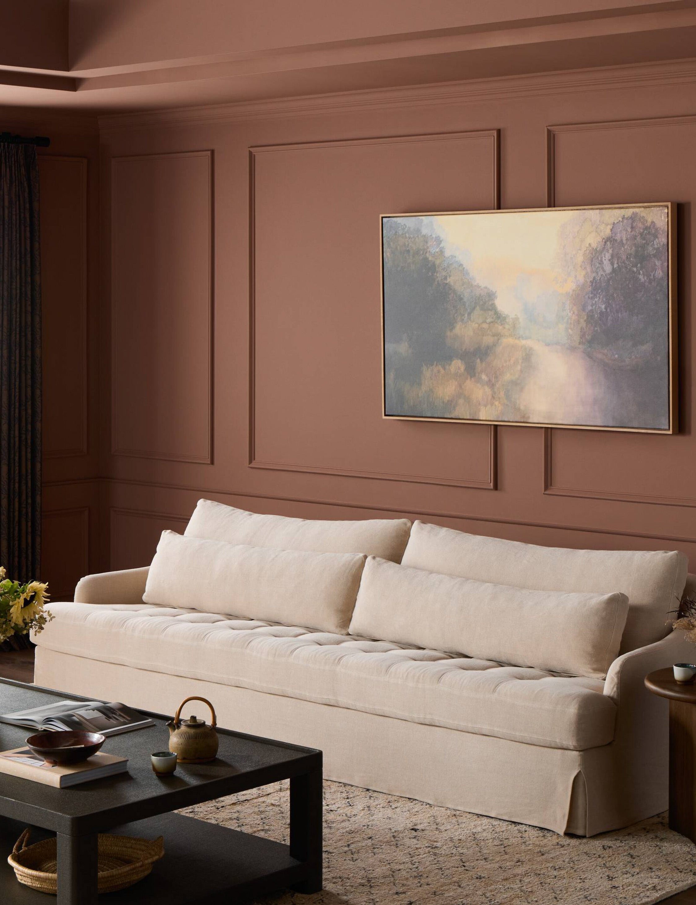 Lulu and Georgia Keena Slipcover Sofa by Amber Lewis x Four Hands - view 2