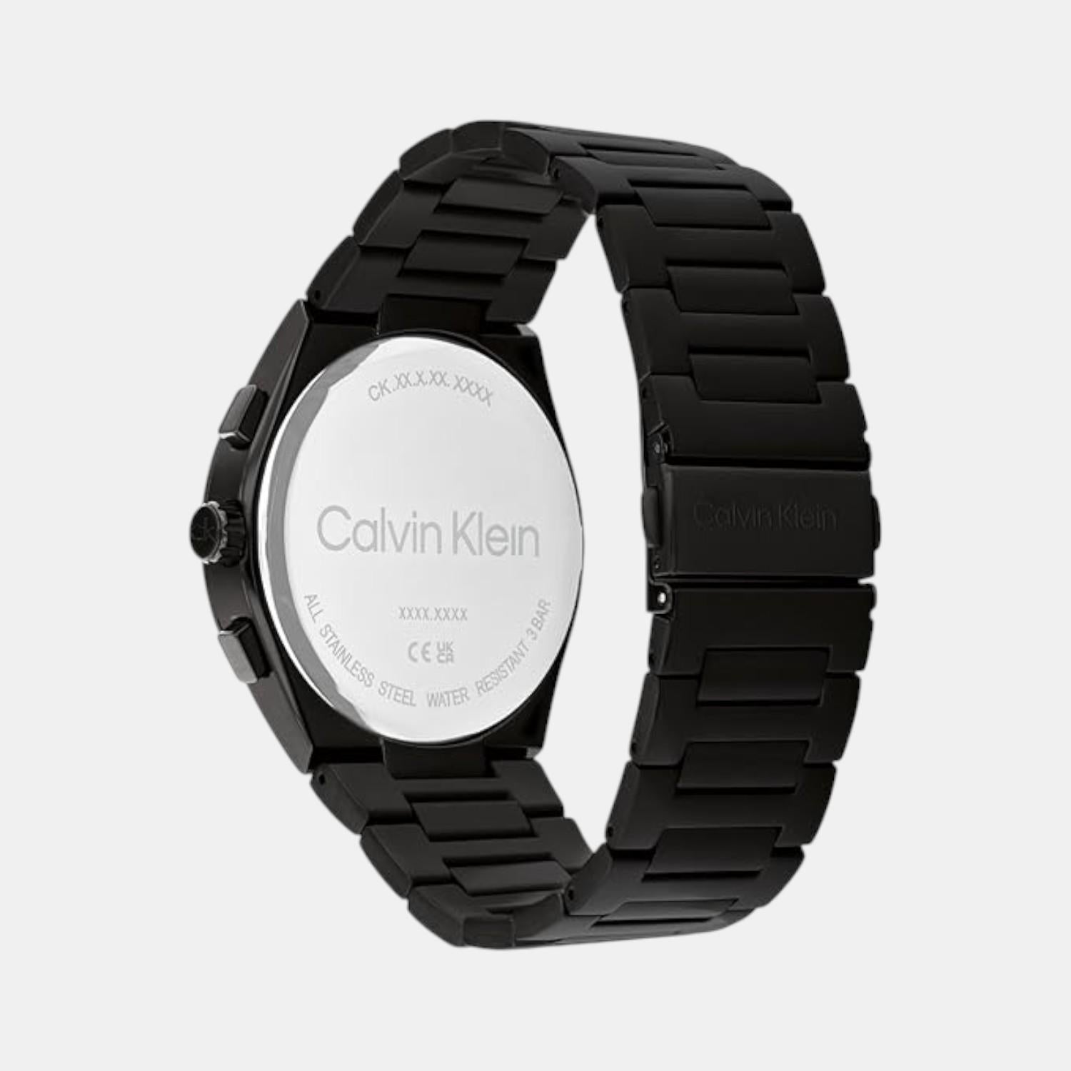 Calvin Klein Distinguish Men Quartz Black Dial Multi-Function Stainless Steel Watch 25200505 - view 3