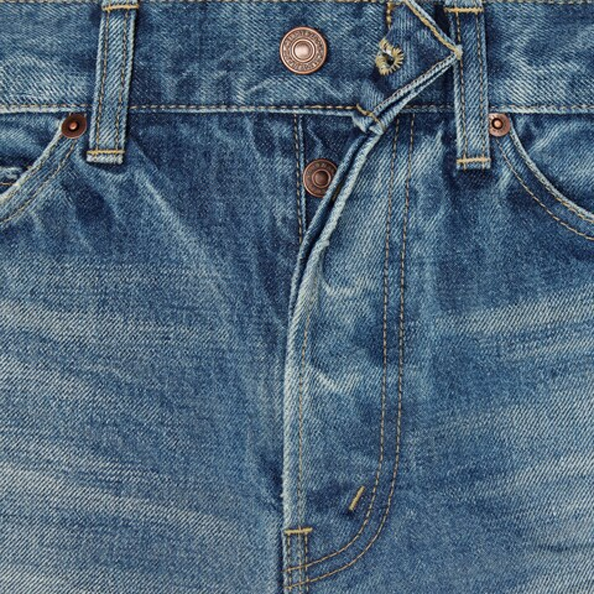 Celine Lou Jeans in Vintage Union Wash Denim - view 2