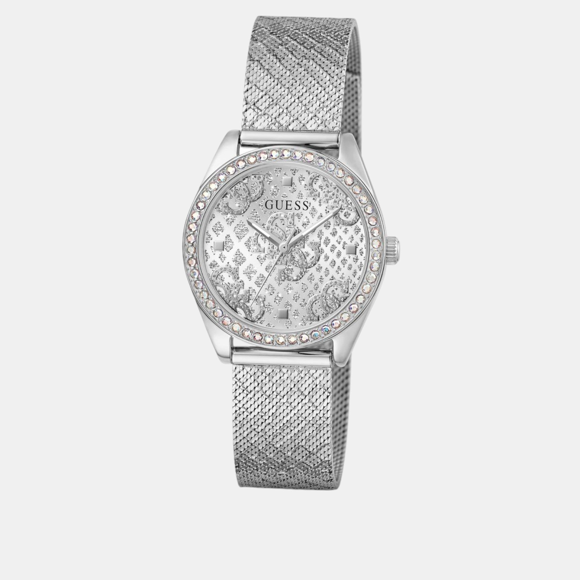 Guess Boa Women Quartz Silver Dial Analog Mesh Watch GW0748L1 - view 2