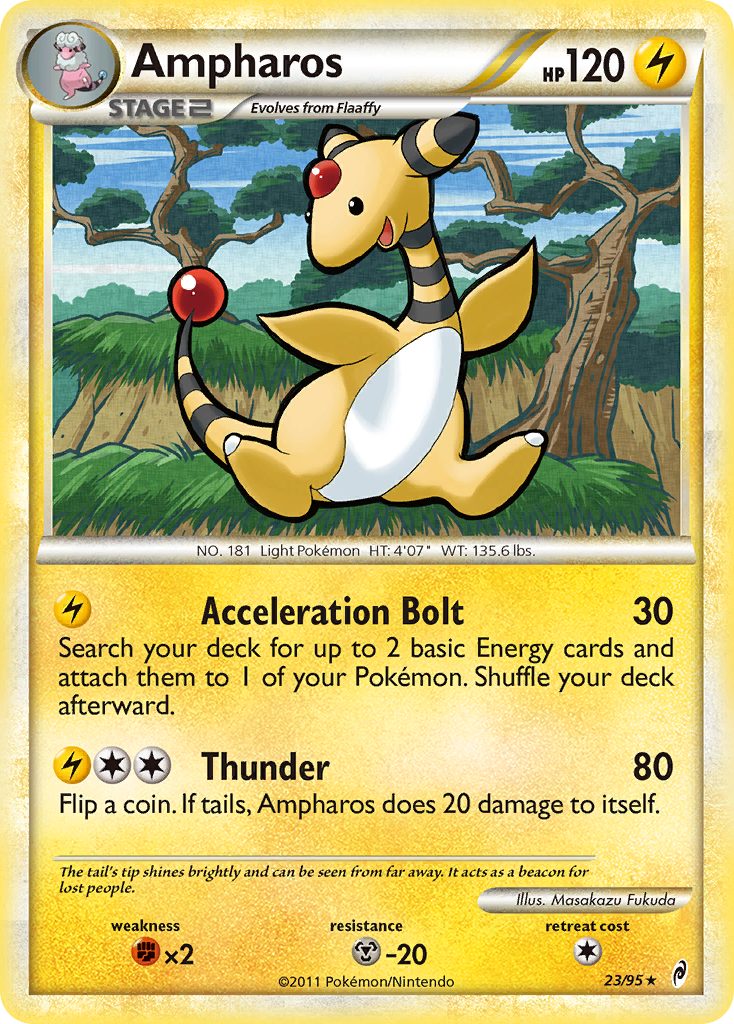Rare col1-23 non-holo – Pokémon Ampharos - 23/95 - Rare [col1-23] [Non-Holo] - Ampharos - 23/95 - Rare