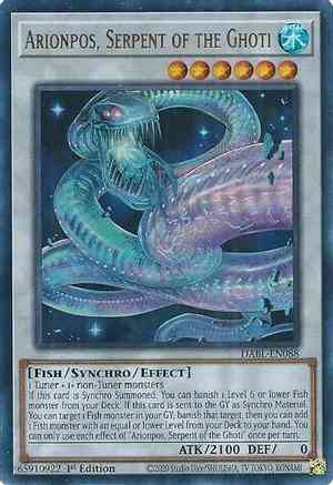 Arionpos serpent – Yu-Gi-Oh! Arionpos, Serpent of the Ghoti - DABL-EN088 - Ultra Rare - 1st Edition
