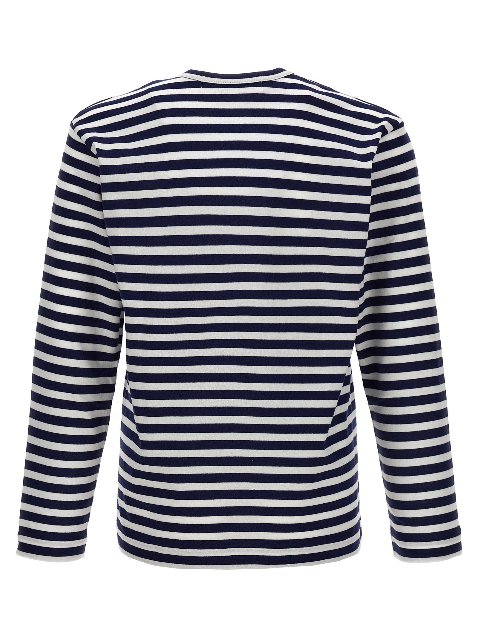 Comme Des Garçons Play Logo Patch Stripes T-shirt - view 2