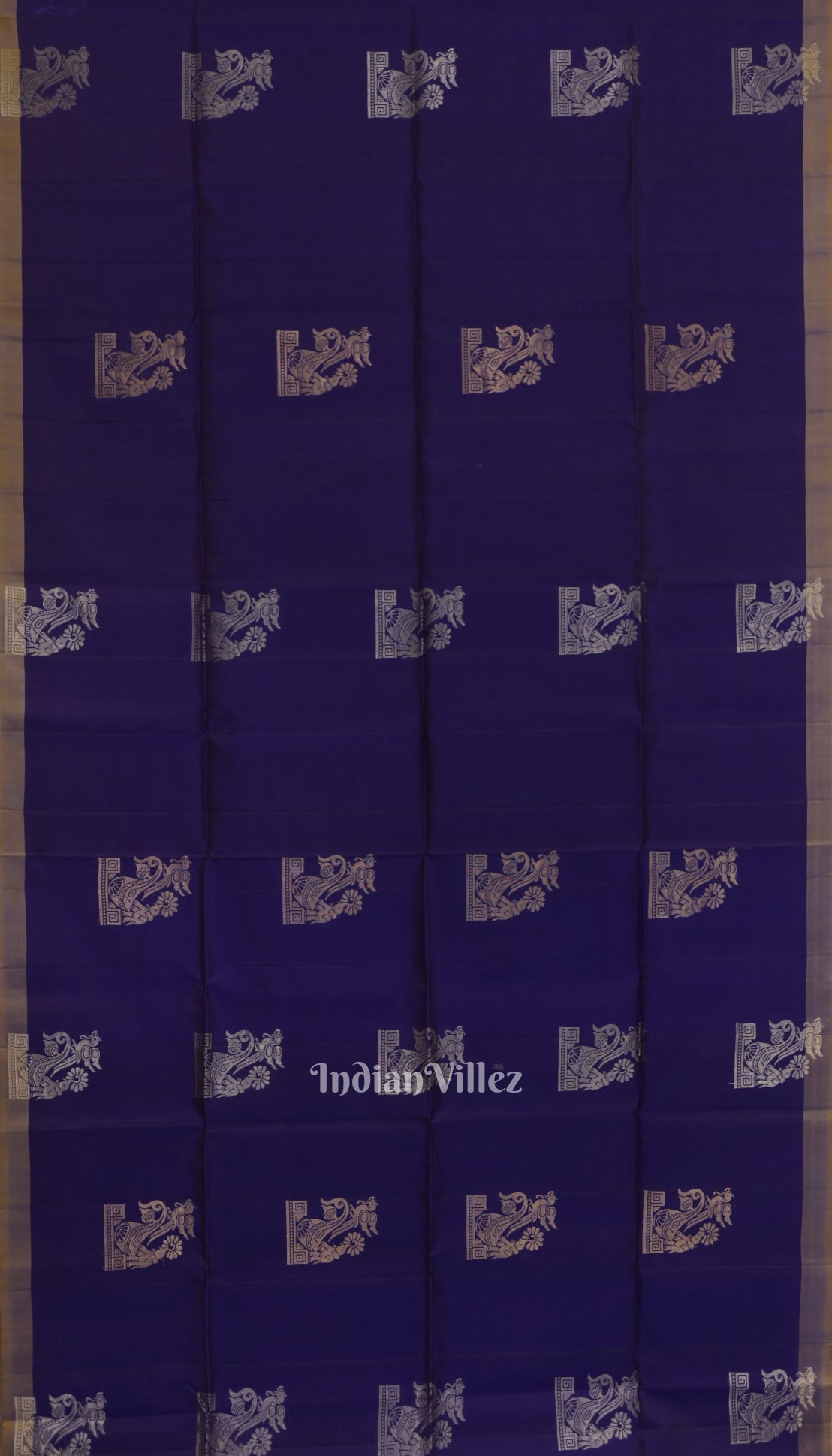 IndianVillèz Redish Purple Pure Kanjivaram Soft Silk Saree - view 4